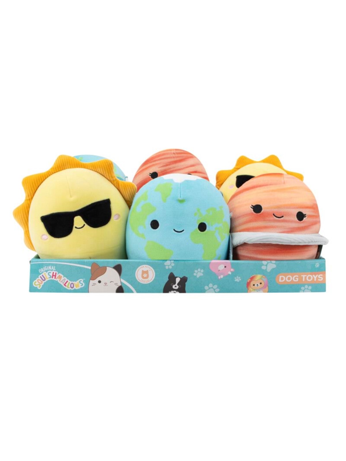 Squishmallows Pets Squishmallows Squeaky Plush Dog Toy 18cm Planets Assorted - Hunde - Jpt0638