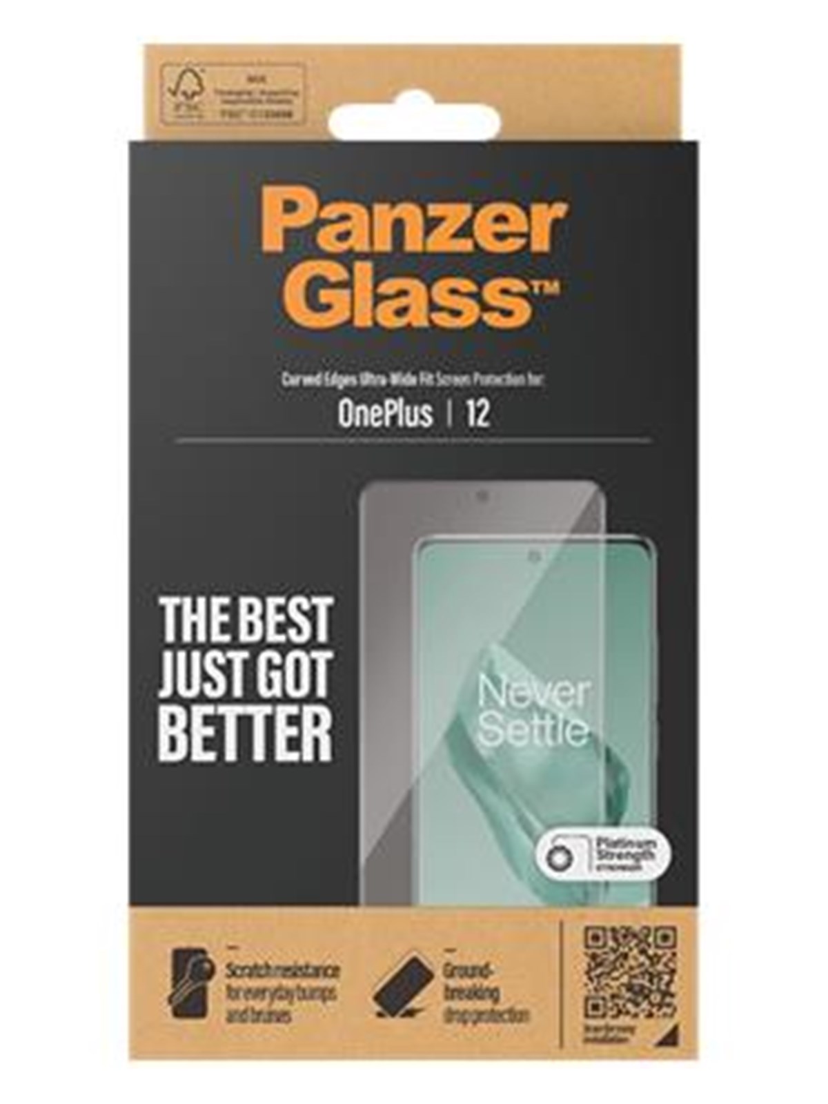 Panzerglass Screen Protector Oneplus 12 | Ultra-wide Fit - Handys Schutzfolie - Panzer7032