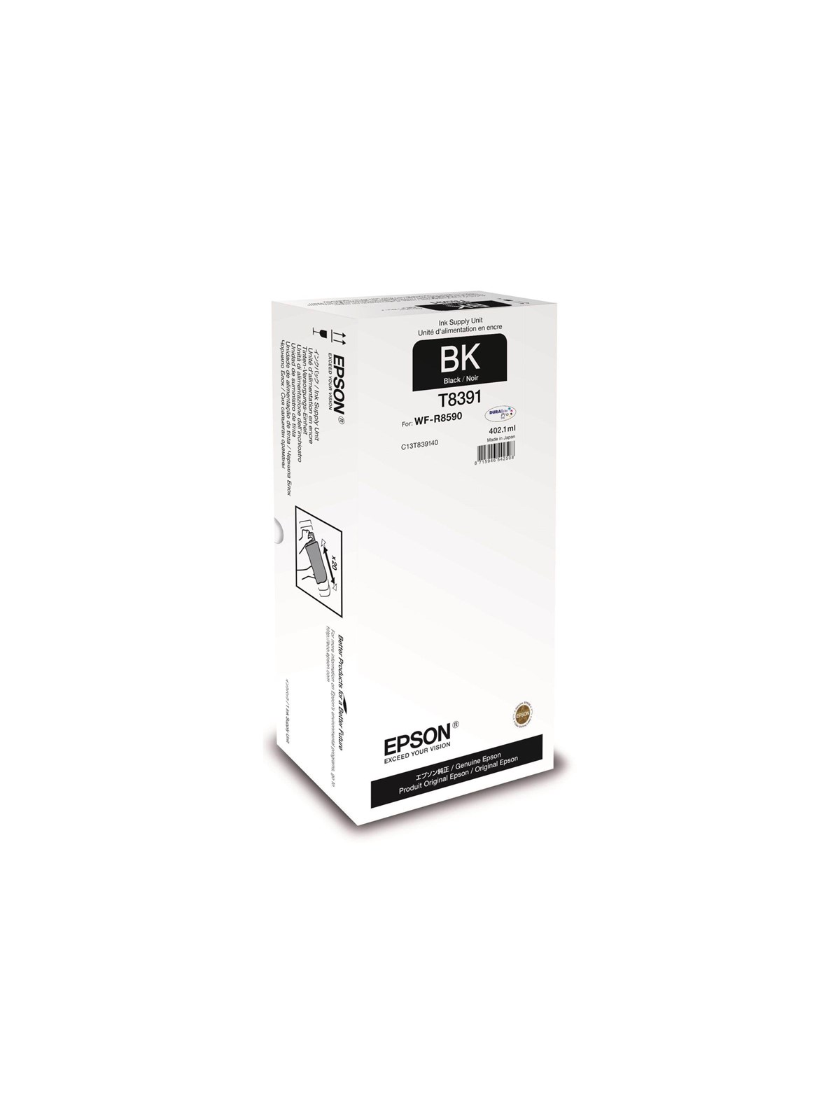 Epson T8391 - XL - Black - Original - Ink Pack - Druckerzubehoer Tinte Toner - C13t83914n