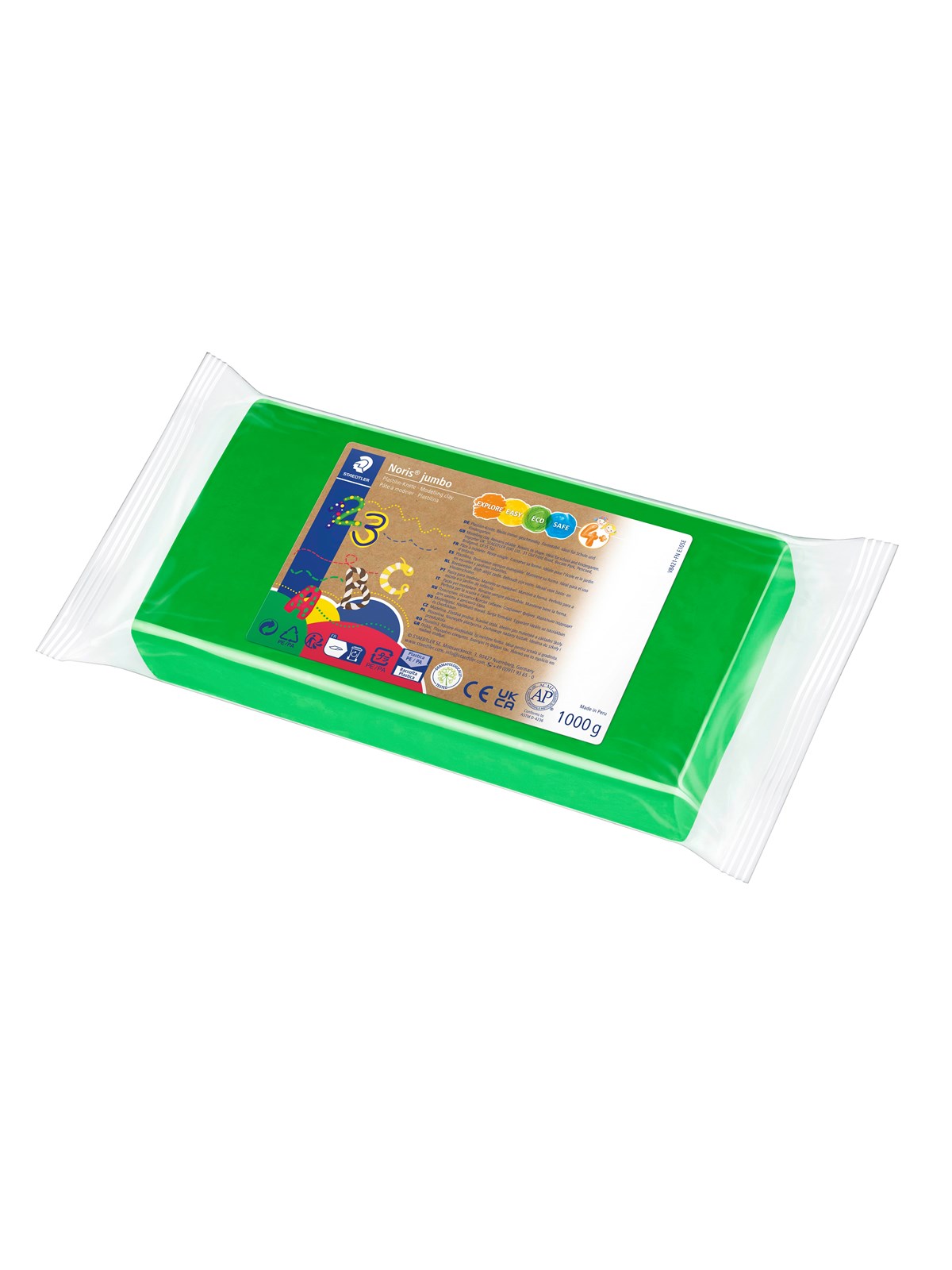 Staedtler Modelling Clay Noris j. Green 1kg - Hobby Zubehoer - 8421-5