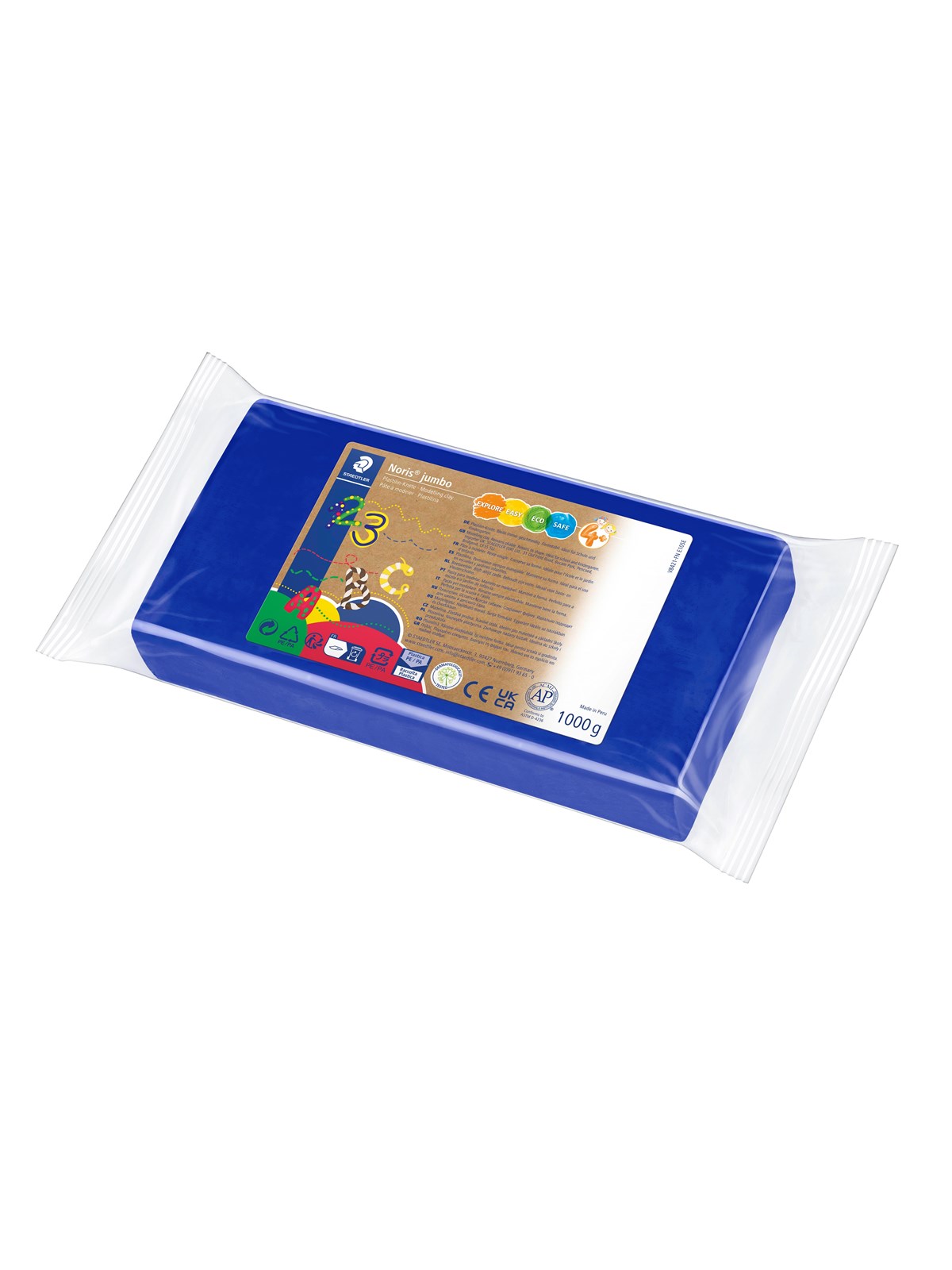 Staedtler Modelling Clay Noris j. Blue 1kg - Hobby Zubehoer - 8421-37