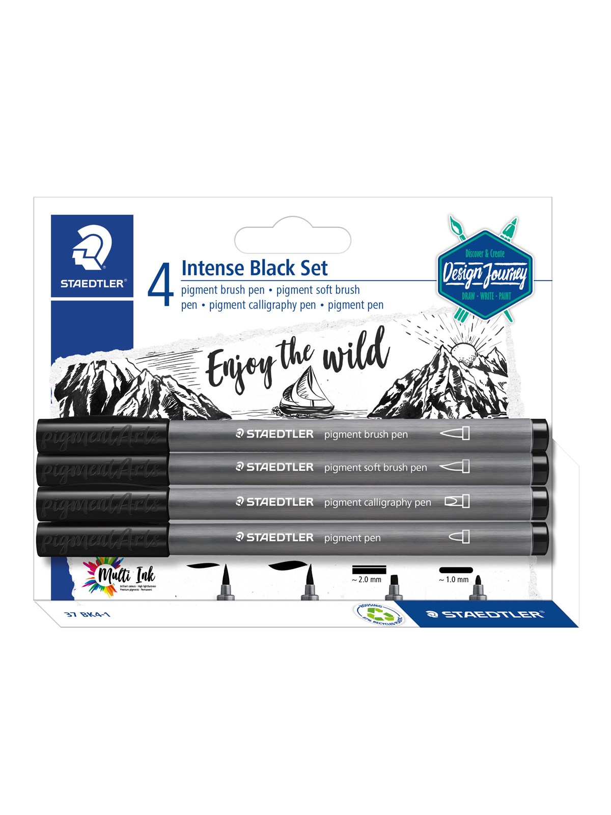 Staedtler Intense Black Set 4 Pcs - Utensilien Zum Schreiben Und Zeichnen - 37 Bk4-1