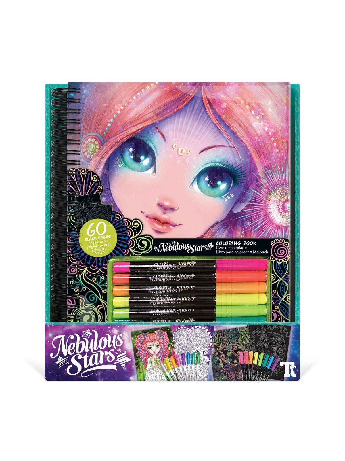 Nebulous Stars Nebulous Star Black Pages Coloring Book Coralia - Kreativ Spiele - 232-11111