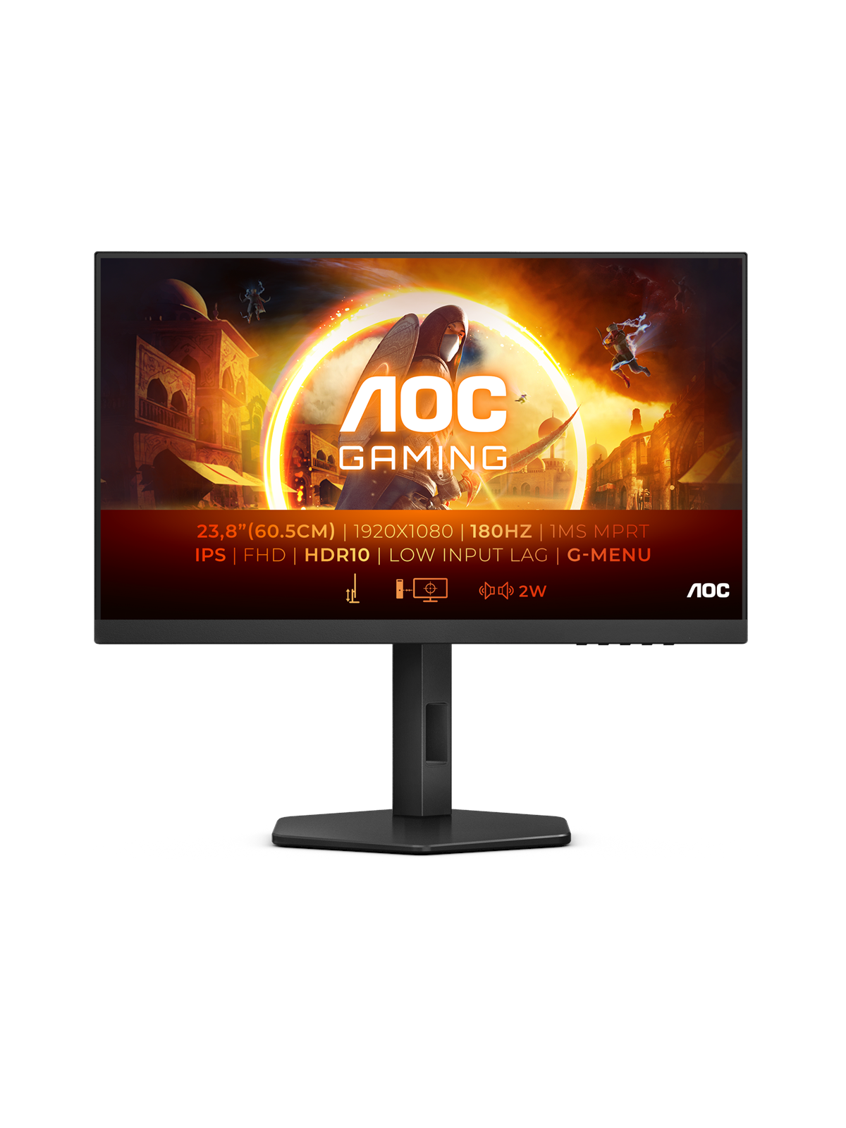 24" Aoc 24g4x - 1920x1080 (Fhd) - 180hz - Ips - Bildschirm