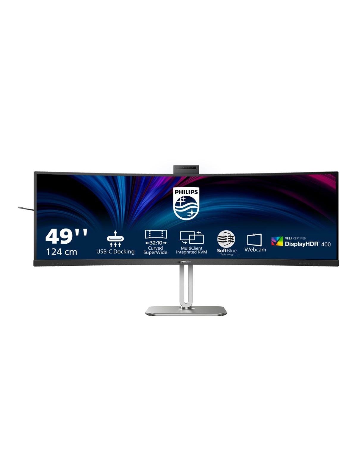 49" Philips 6000 Series 49b2u6900ch - 5120x1440 - 75hz - VA - 100w Usb-c - Kvm Switch - Bildschirm - 49b2u6900ch/00