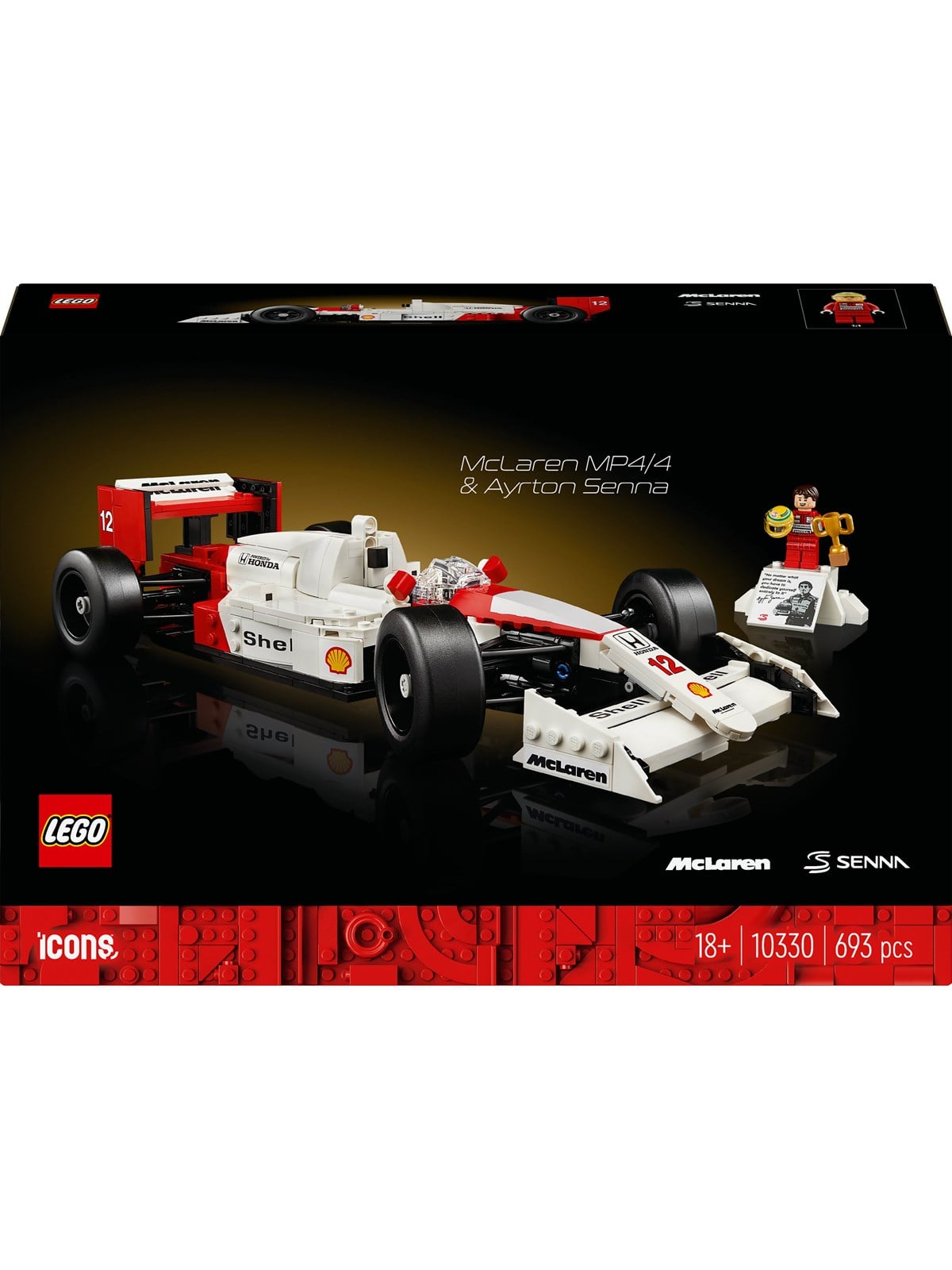 Lego Icons 10330 Mclaren Mp4/4 & Ayrton Senna