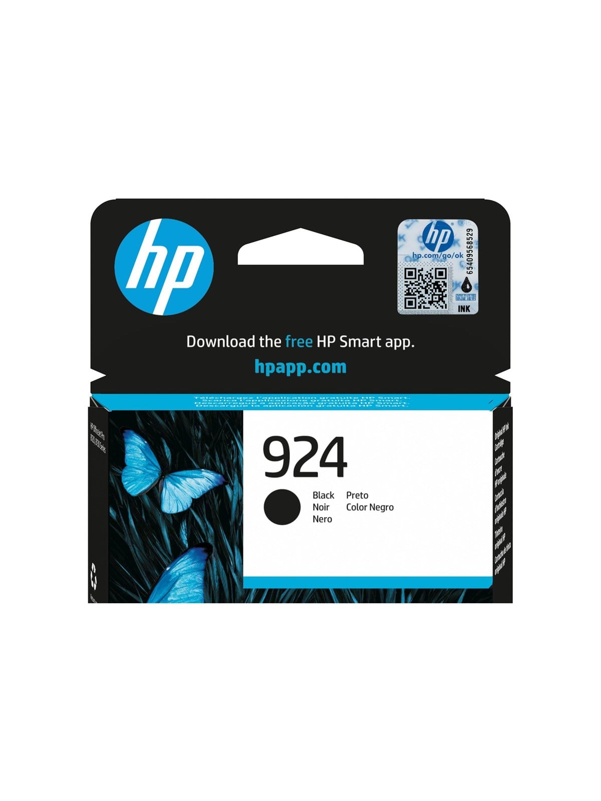 HP 924 / 4k0u6ne Black Ink - Druckerzubehoer Tinte Toner
