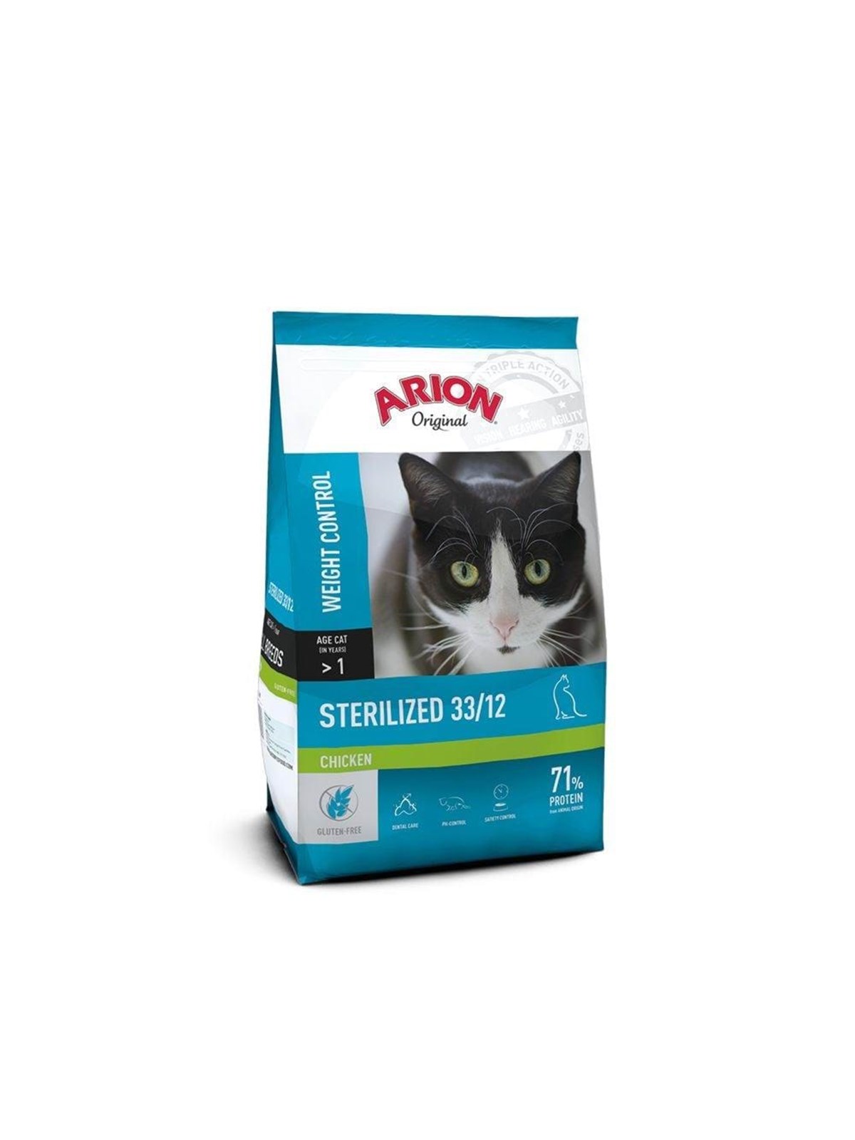 Arion Original Sterilized 33/12 Chicken Dry Cat Food 7.5kg - Katzen - 105865