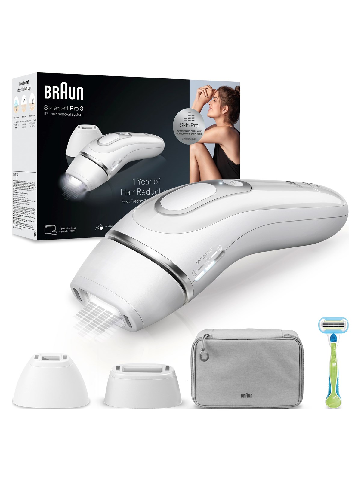 Braun Lichtepilator (Ipl) Pl3122 Silver/white - Epilierer - 7500435238410