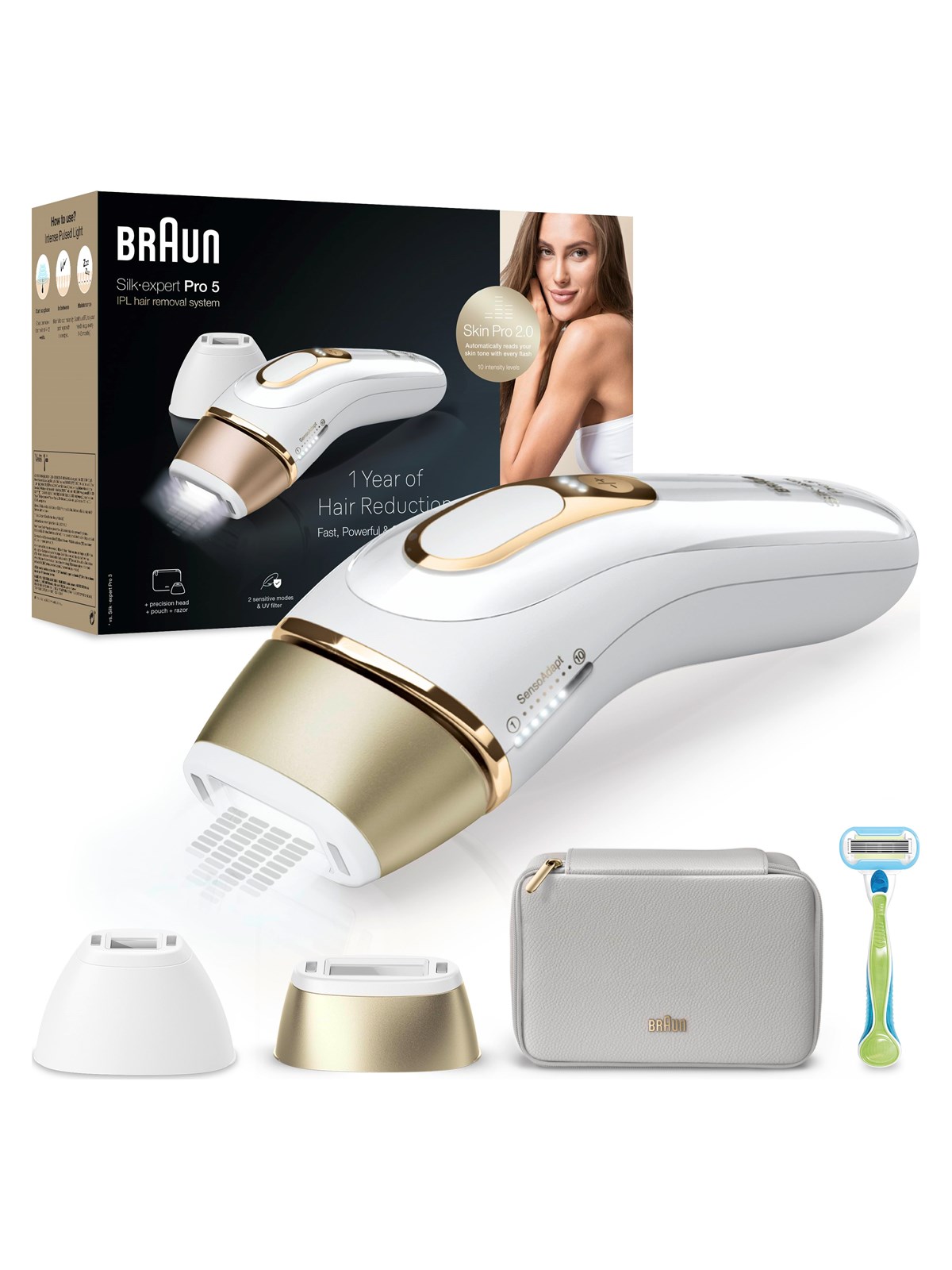 Braun Lichtepilator (Ipl) Pro Pl5152 White/gold - Epilierer - 7500435238366