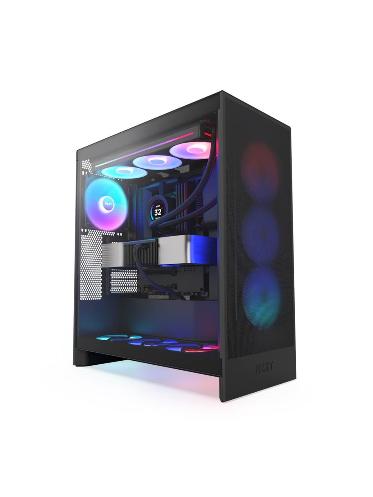 Nzxt H7 Flow Rgb (2024) - All Black - Gehäuse - Miditower - Schwarz - Gehaeuse - Cm-h72fb-r1
