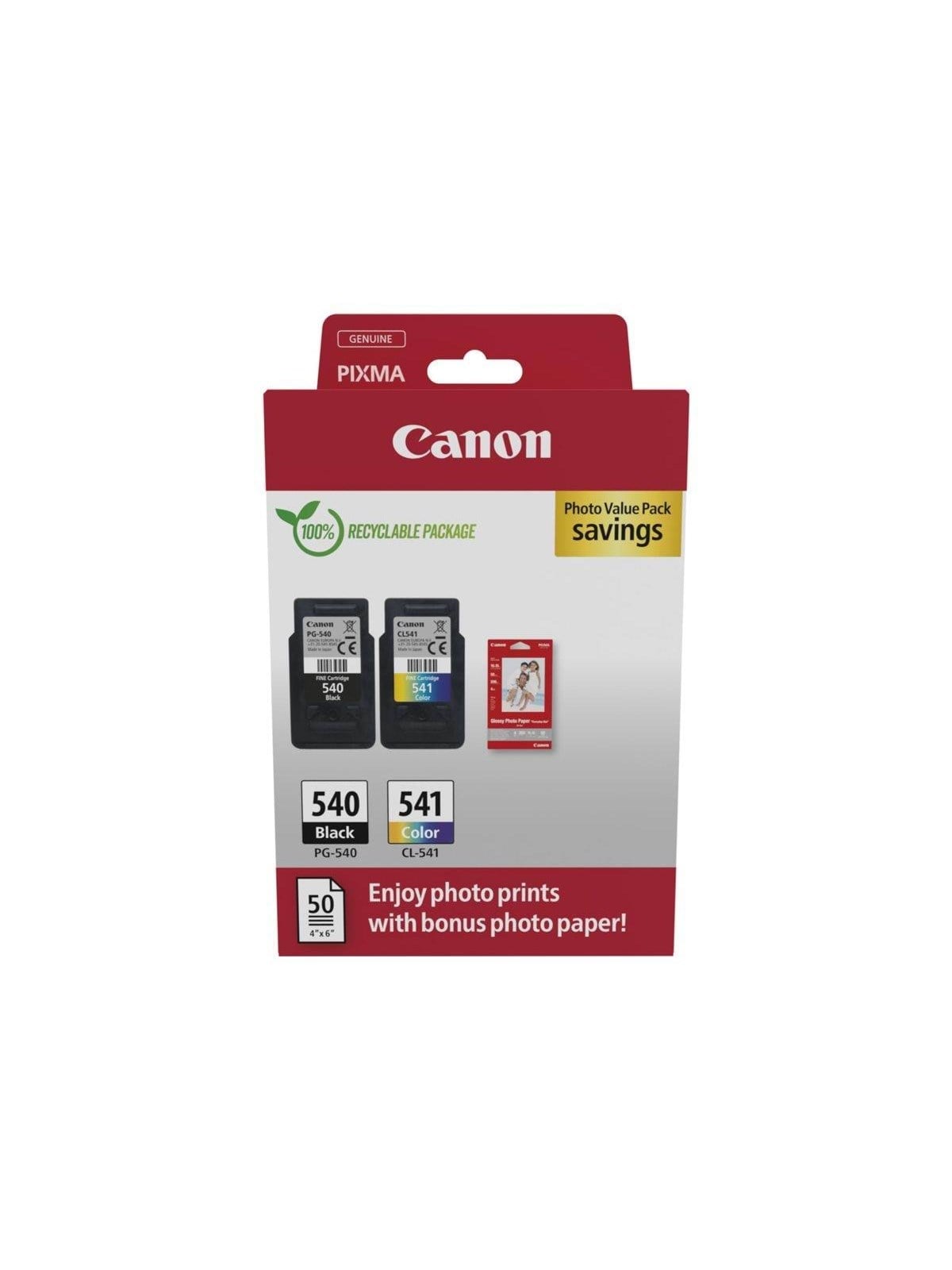Canon Pg-540/cl-541 / 5225b013 Value Pack - Papier Fotopapier Und Etiketten