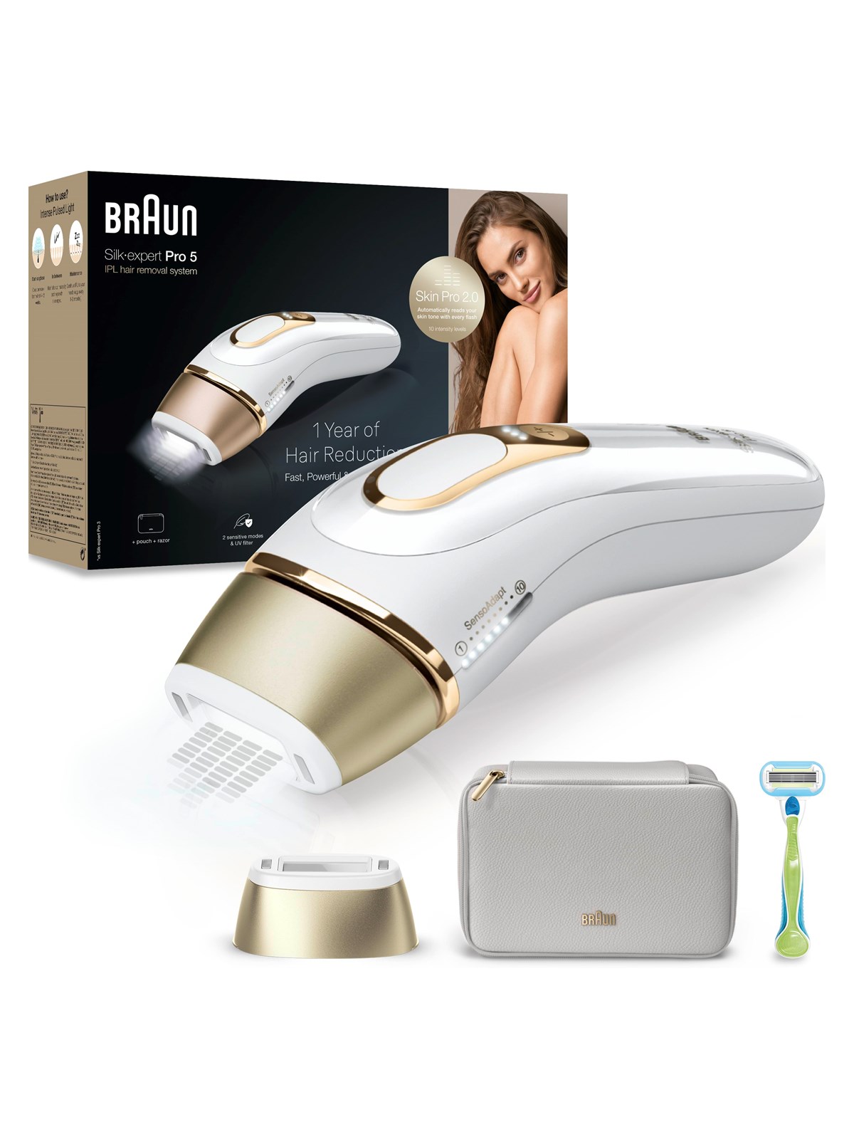 Braun Lichtepilator (Ipl) Pl5052 White/gold - Epilierer - 7500435238427