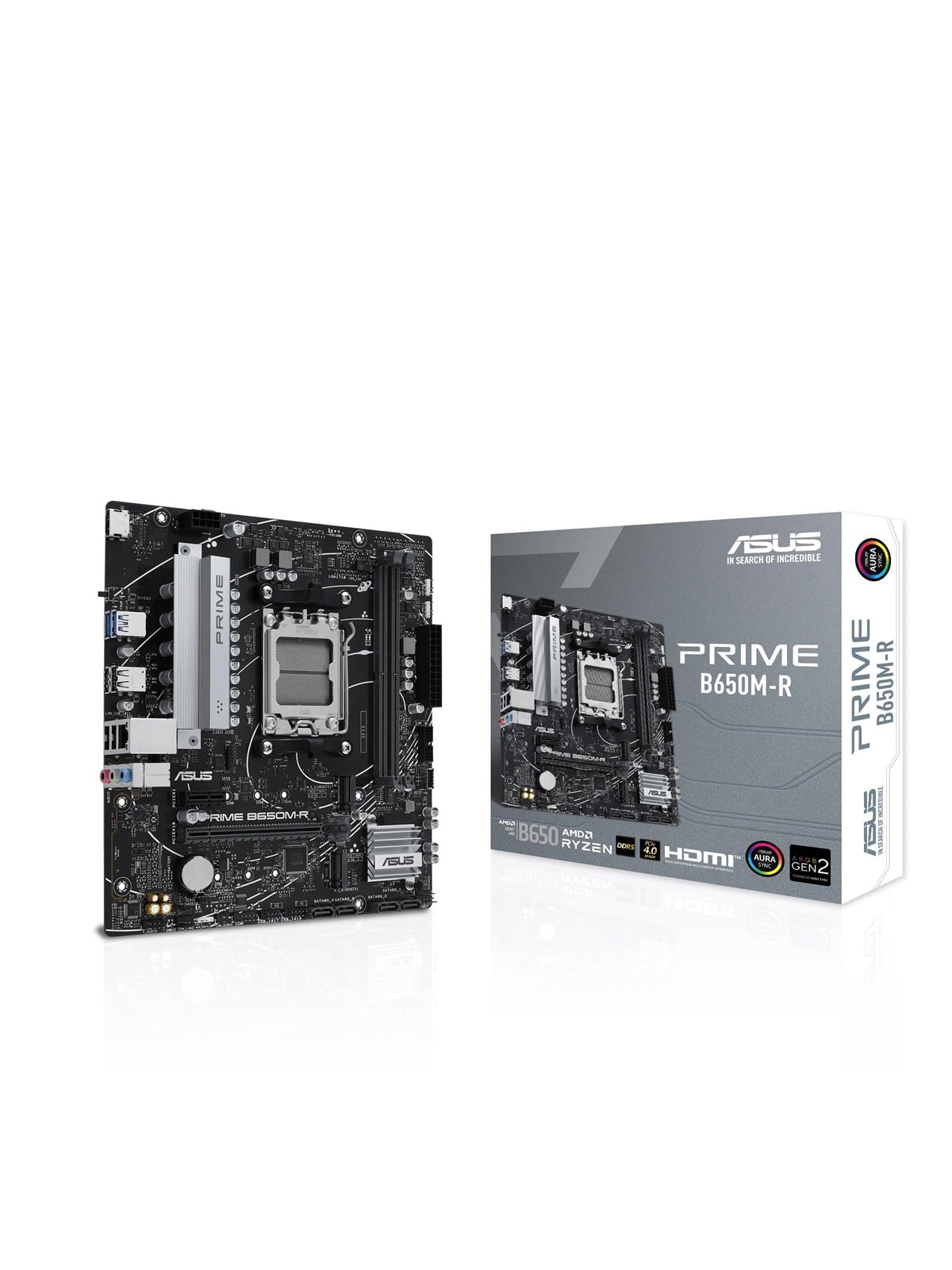 Asus Prime B650m-r Mainboard - Amd B650 - Amd Am5 Socket - Ddr5 Ram - Micro-atx - 90mb1h30-m0eay0