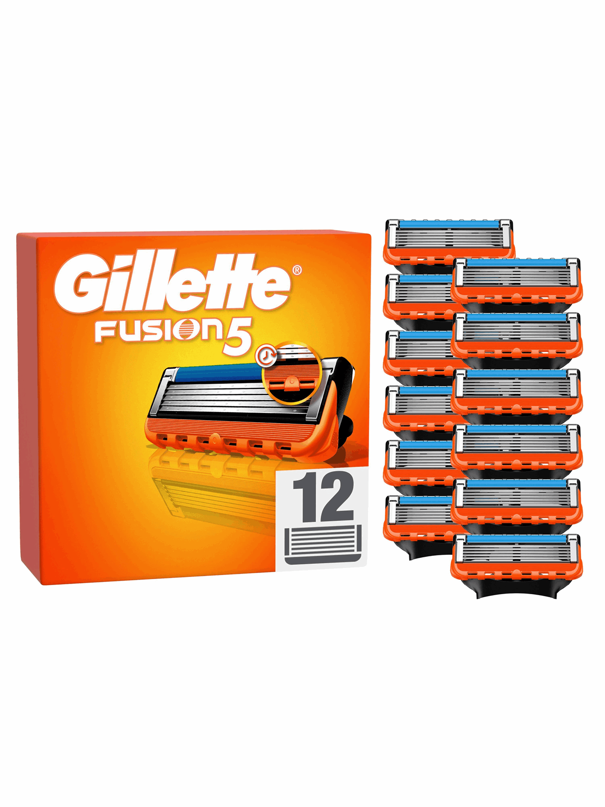 Gillette Fusion Manual Razor Blades (12-pack) - Rasierausstattung - 8006540986141