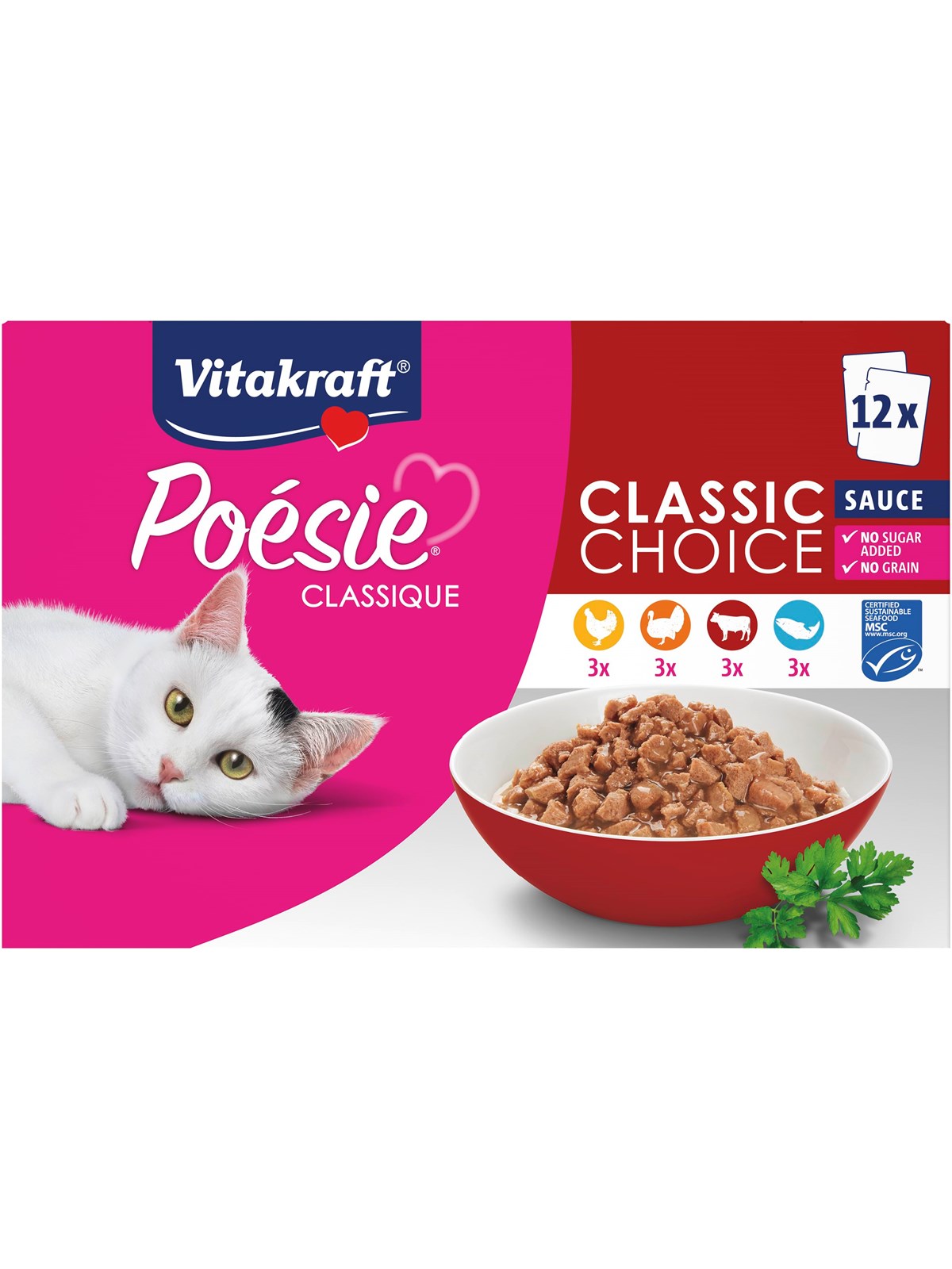 Vitakraft Poésie Classique Multipack Classic Choice - Katzen - 58978