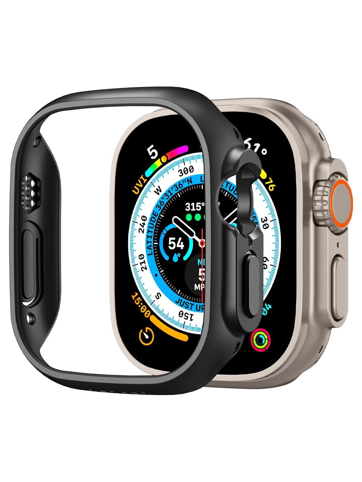 Spigen Thin Fit - Black - Apple Watch Ultra 3/2/1 - Smartwatch Accessories - Acs05458