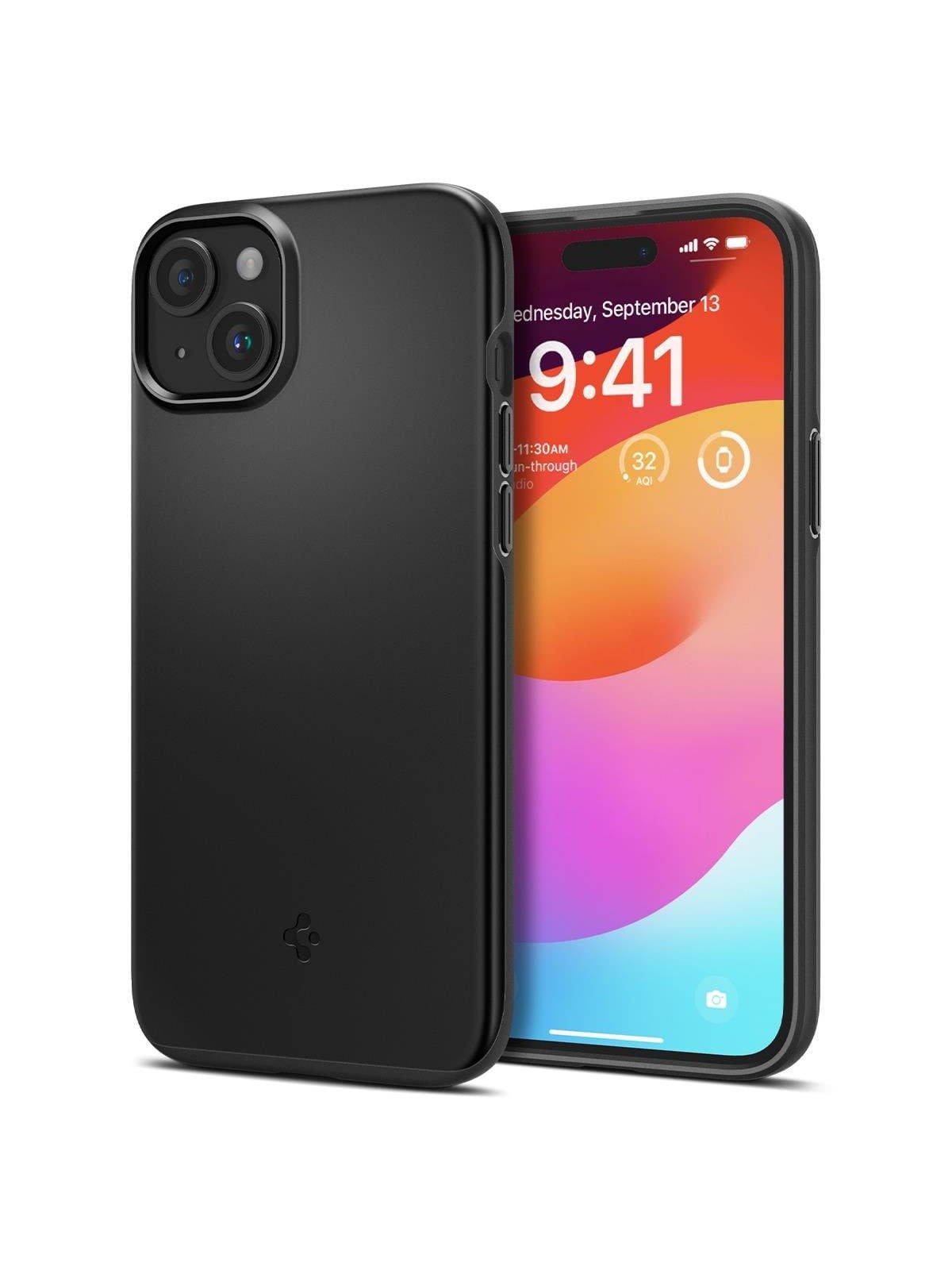 Spigen Thin Fit - Black - Iphone 15 - Handys Cover Cases - Acs06776