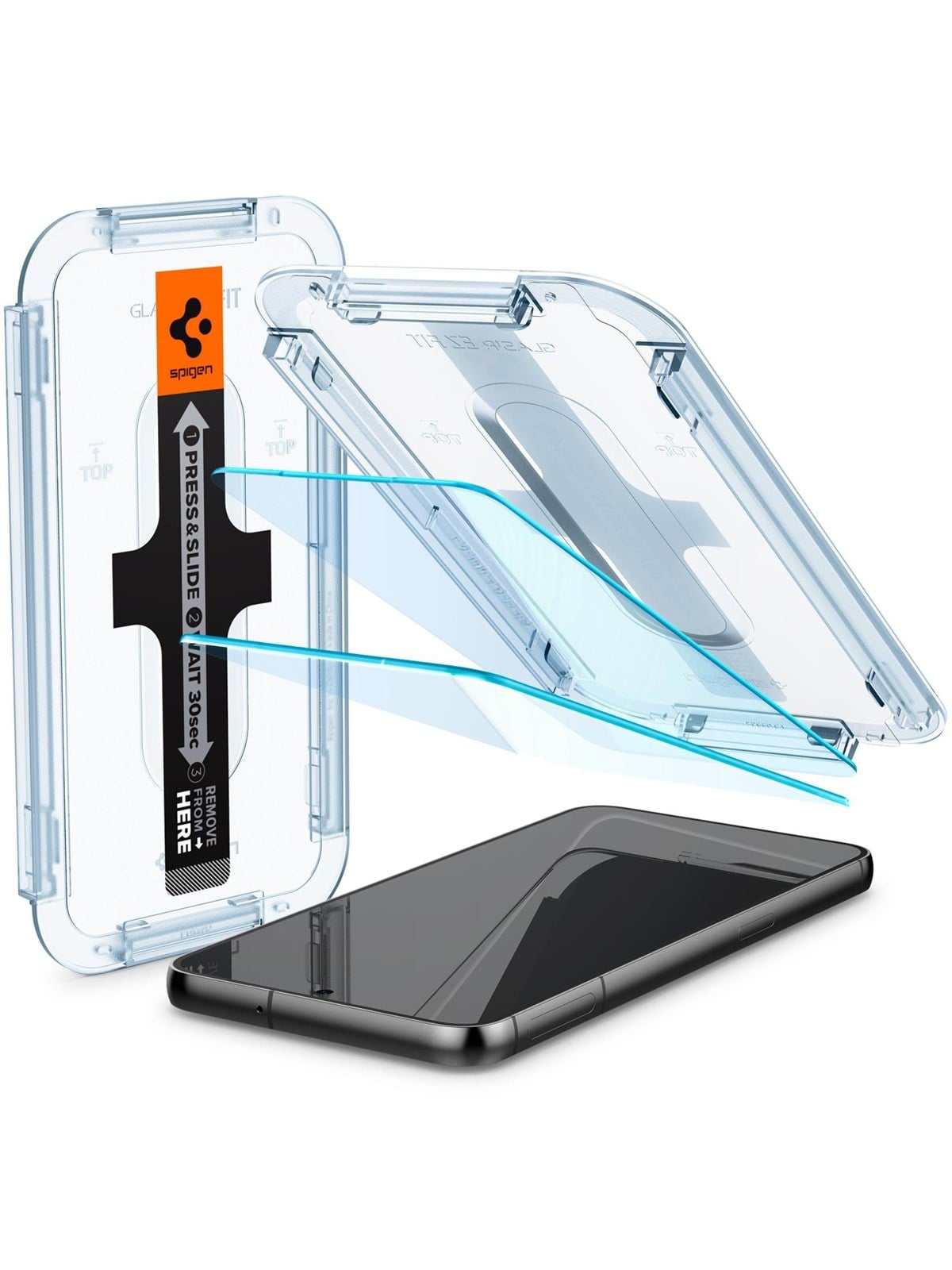 Spigen Glass EZ Fit 2 Pack - Samsung Galaxy S23 - Handys Schutzfolie - Agl05958