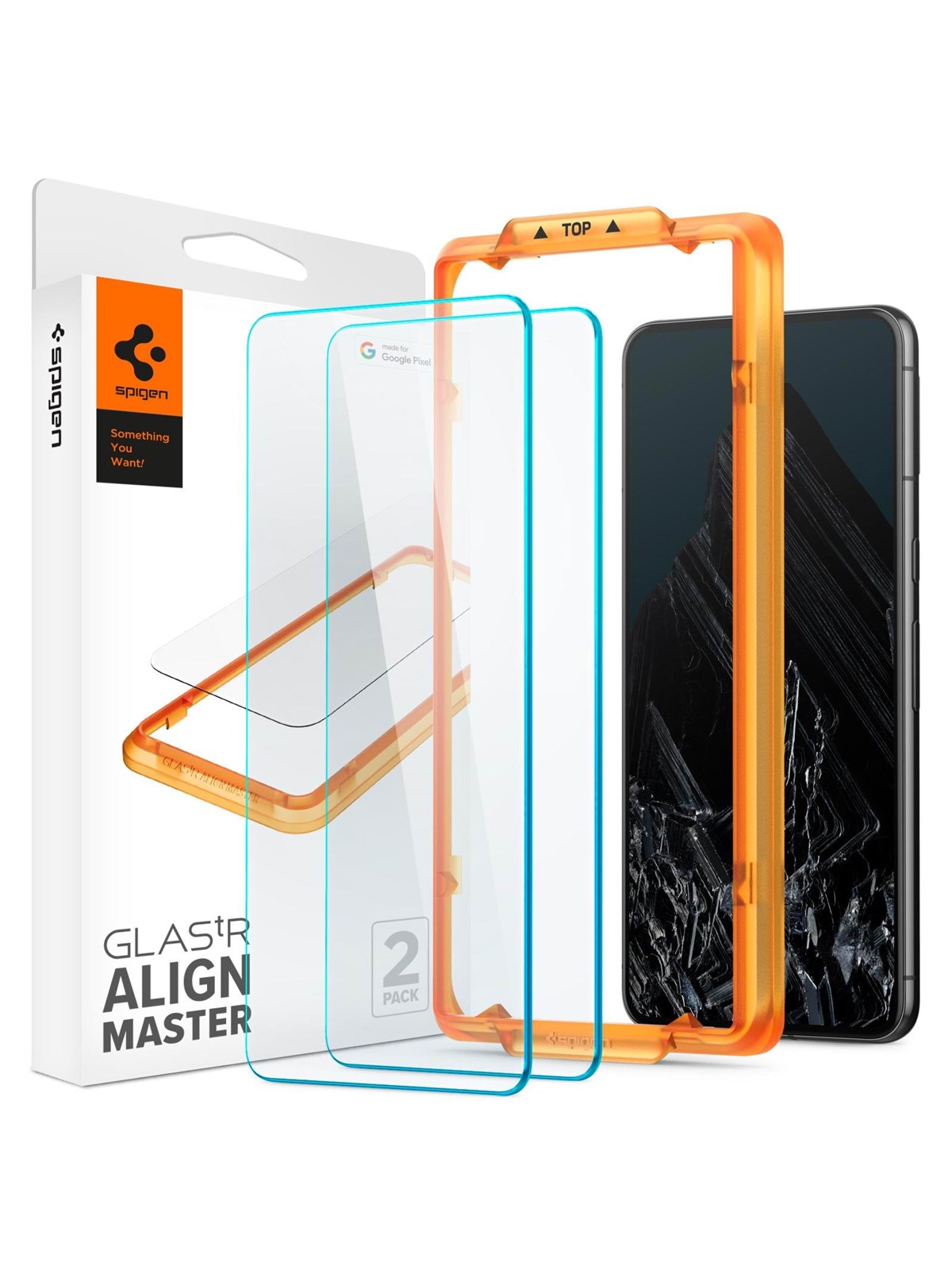Spigen Glass tR Alignmaster 2 Pack - Google Pixel 8 Pro - Handys Schutzfolie - Agl07395