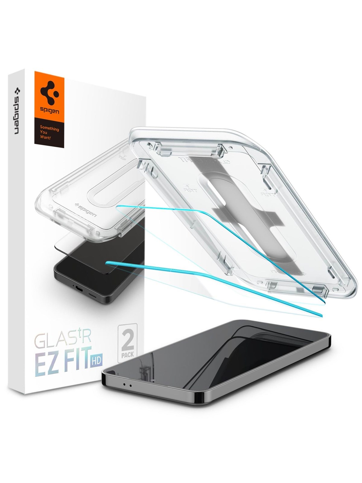 Spigen Glass tR EZ Fit HD Transparency 2 Pack - Samsung Galaxy S25+/S24+ - Handys Schutzfolie - Agl07432