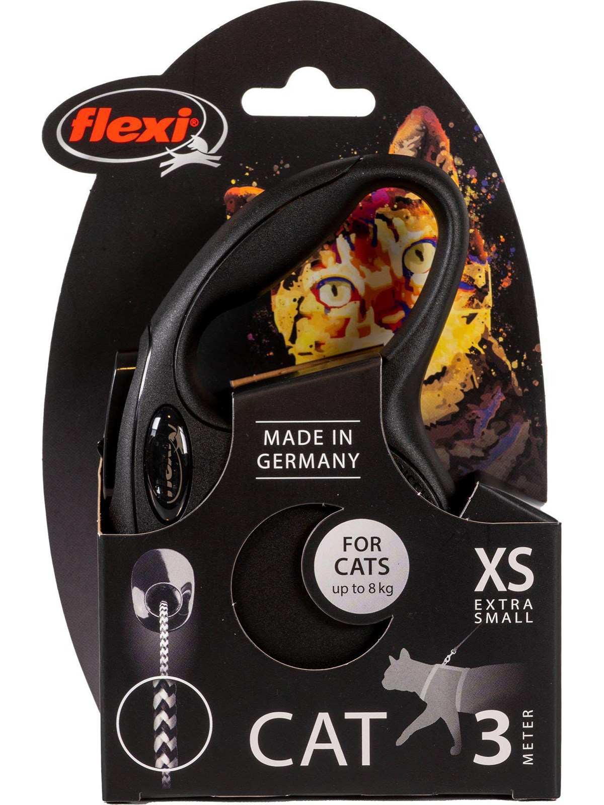Flexi - Leash New Classic - Black (770.5004) - Katzen