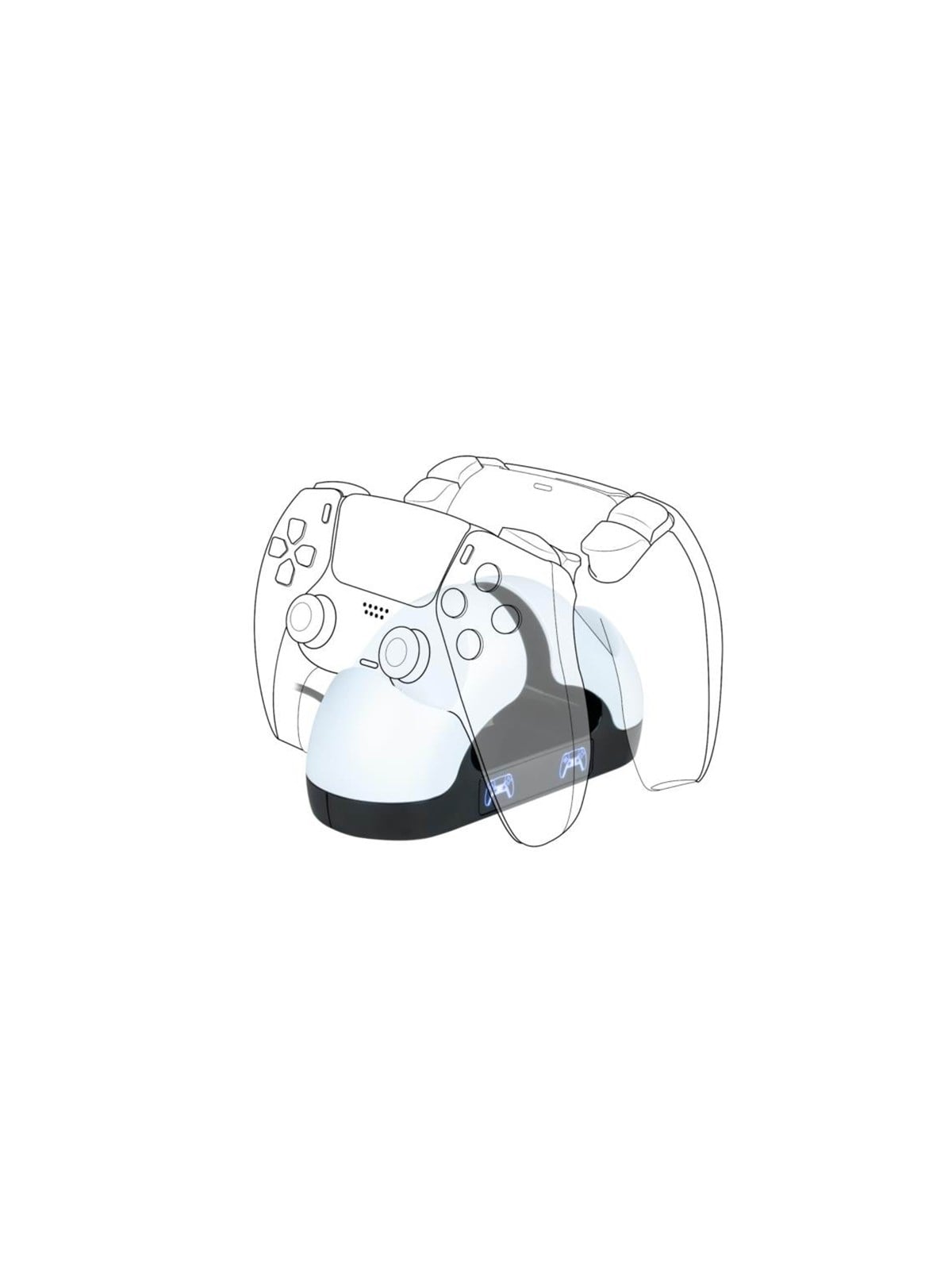 Bigben Interactive Chargning Station For 2 x Dualsense Controllers - Wired - Sony Playstation 5 - Gaming Zubehoer - Ps5dualchargerv3