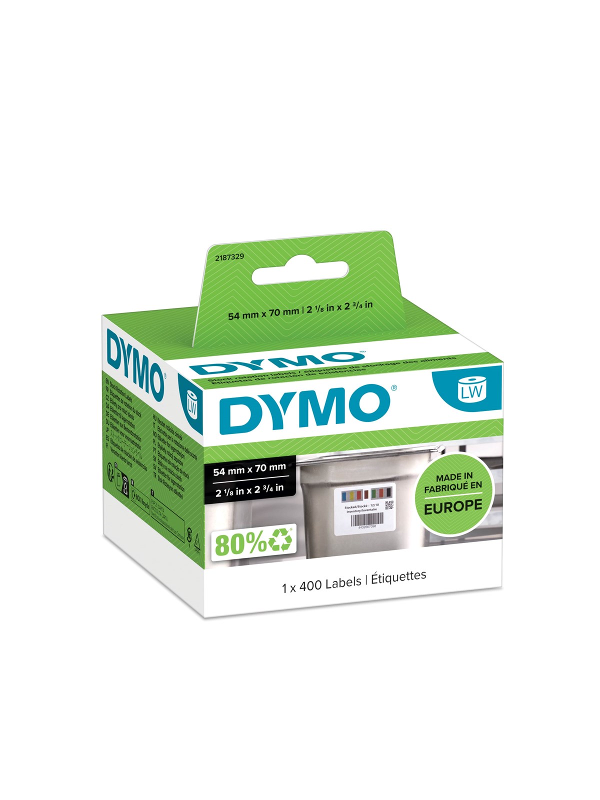 DYMO LabelWriter Lagerrotationsetiketten, 70mm x 54mm