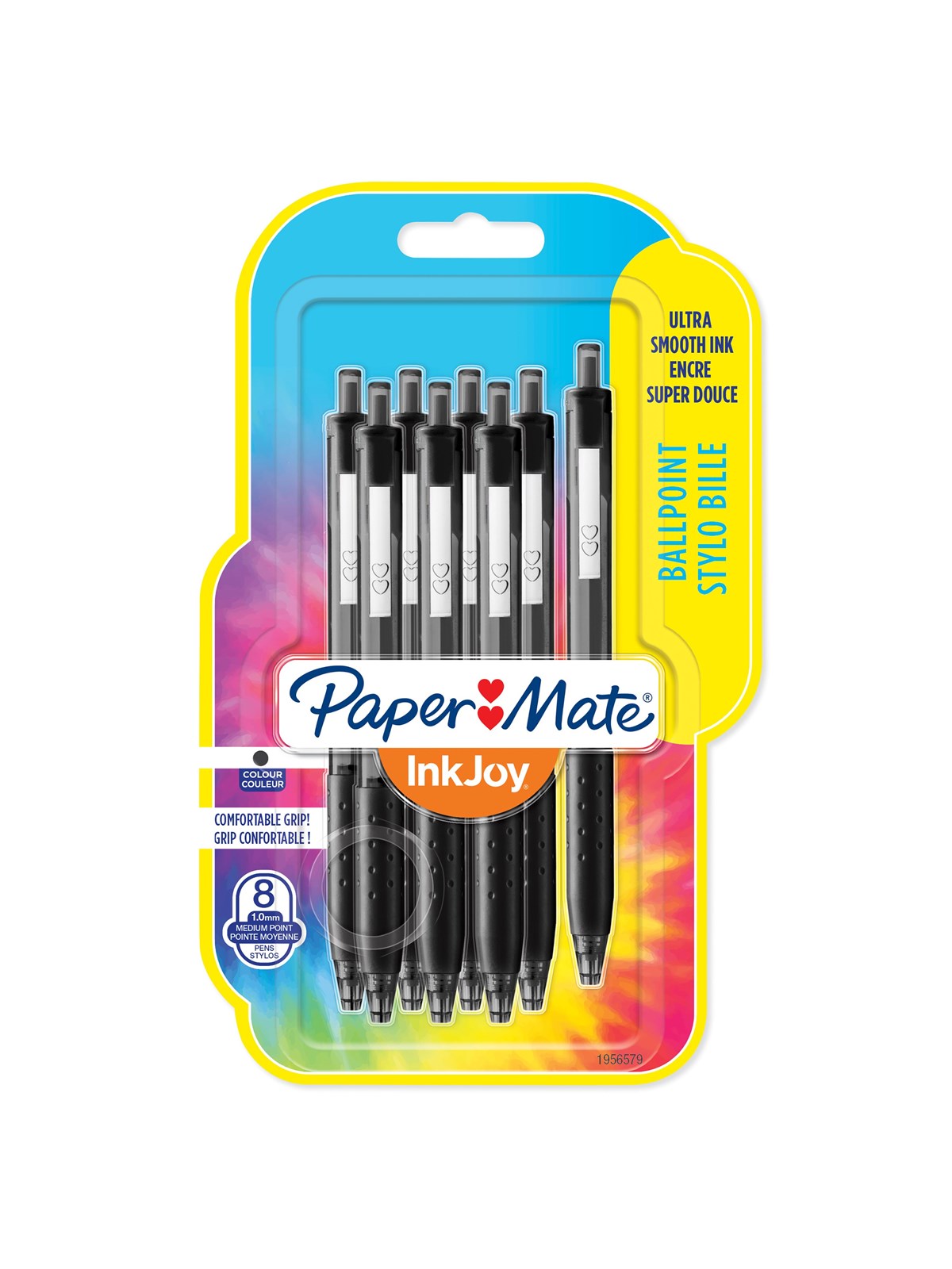 Paper Mate Inkjoy 300rt Retractable Kugelschreiber | Mittlere Spitze (1,0 mm) | Schwarz | 8 Stück - Utensilien Zum Schreiben Und Zeichnen - 1956579