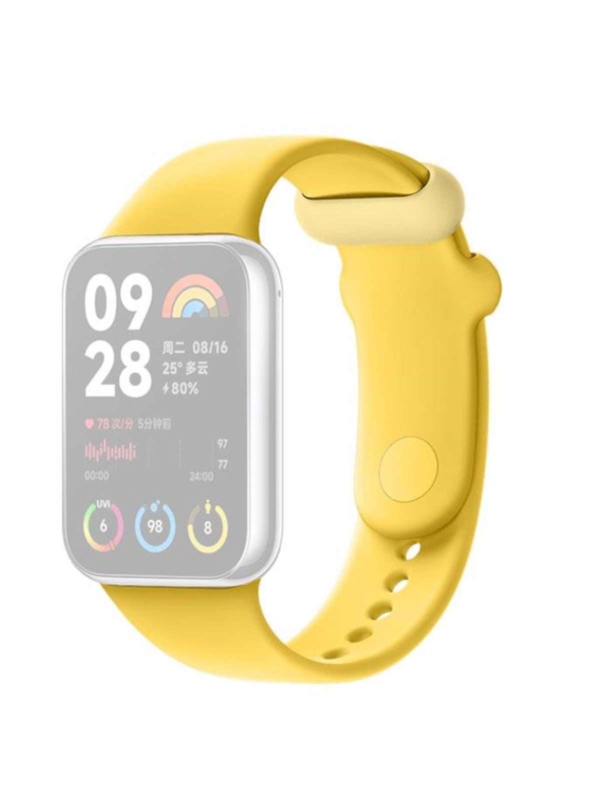 Xiaomi Smart Band 9 Pro/8 Pro Tpu Quick Release Strap - Lemon Yellow - Smartwatch Accessories - Bhr8010gl