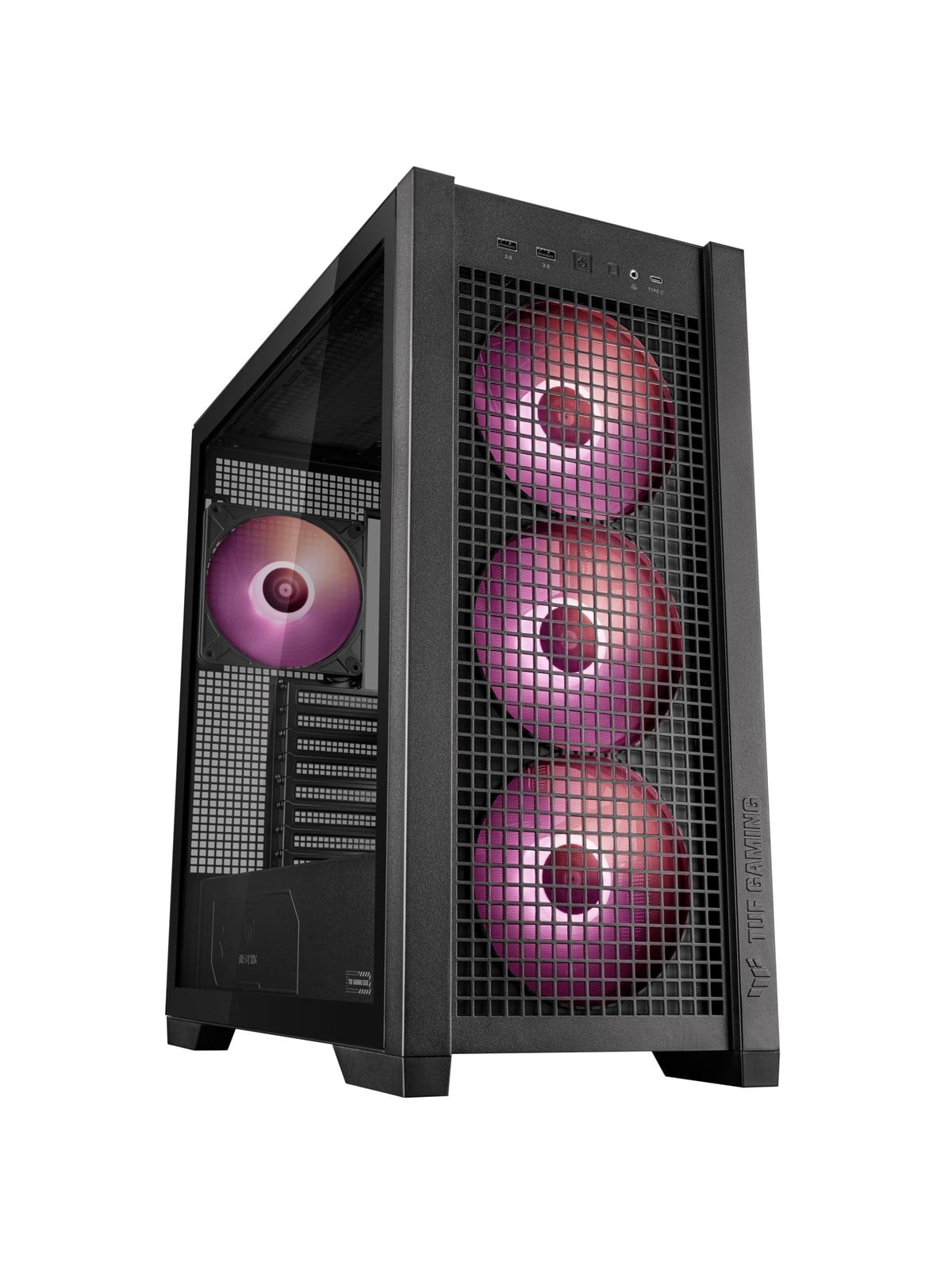 Asus Tuf Gaming Gt302 - Gehäuse - Miditower - Schwarz - Gehaeuse - 90dc00i0-b19000