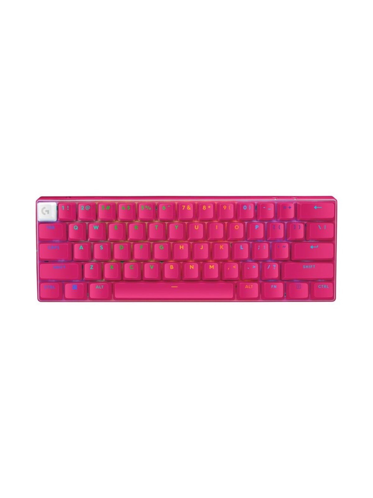 Logitech G Pro X 60 Lightspeed - Gaming Tastaturen - Ohne Numpad - Englisch (US) - Pink - 920-011949