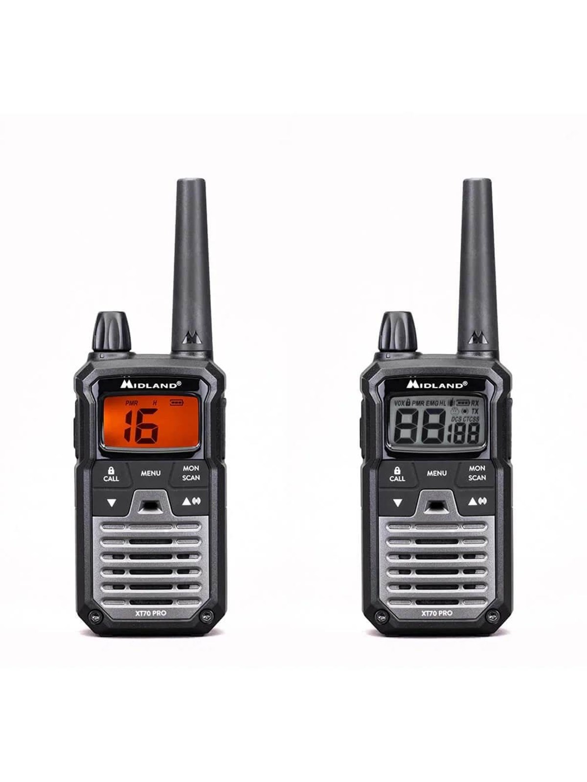 Midland Walkie Talkie Xt70 Pro Duo Black/dark Grey - C1465