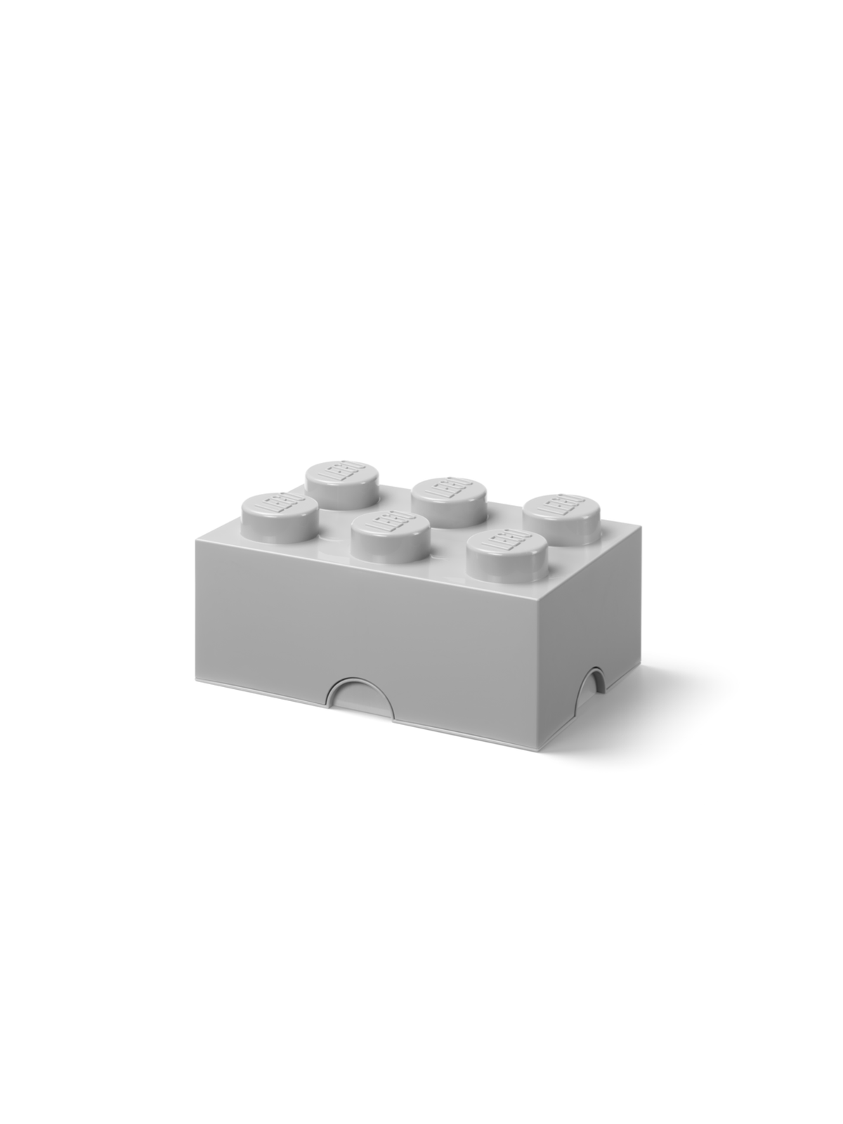 Lego Storage Brick 6 - Medium Stone Grey - Kinderzimmer - 40000805