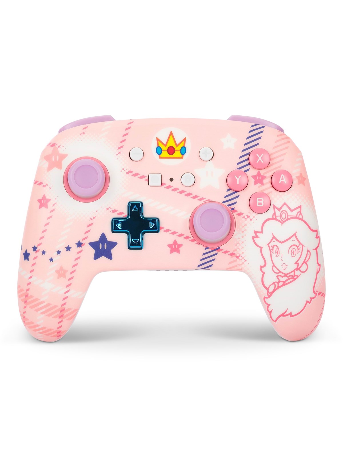Powera Verbesserter Kabelloser Controller Für Nintendo Switch - Prinzessin-peach-plaid - Wireless Controller - Nintendo Switch - Gaming Zubehoer - 
