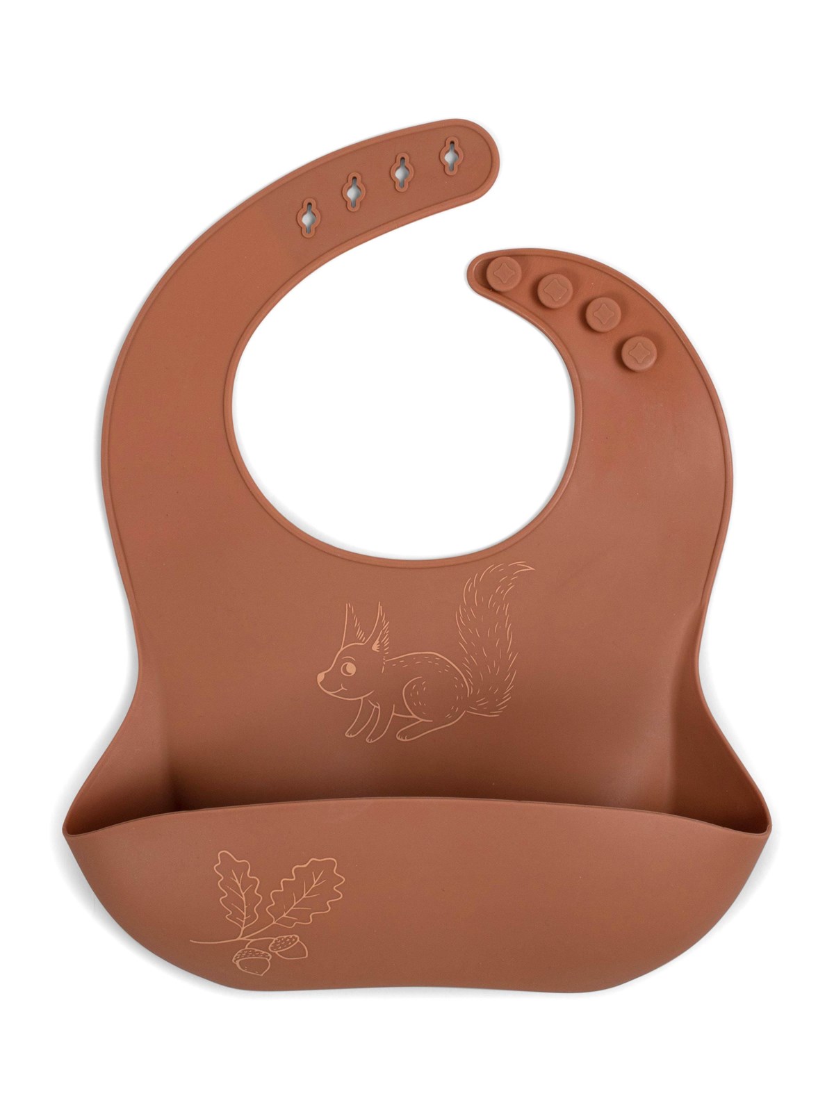 Filibabba Silicone Bib With Print - Squirrel - Babypflege - Fi-02250