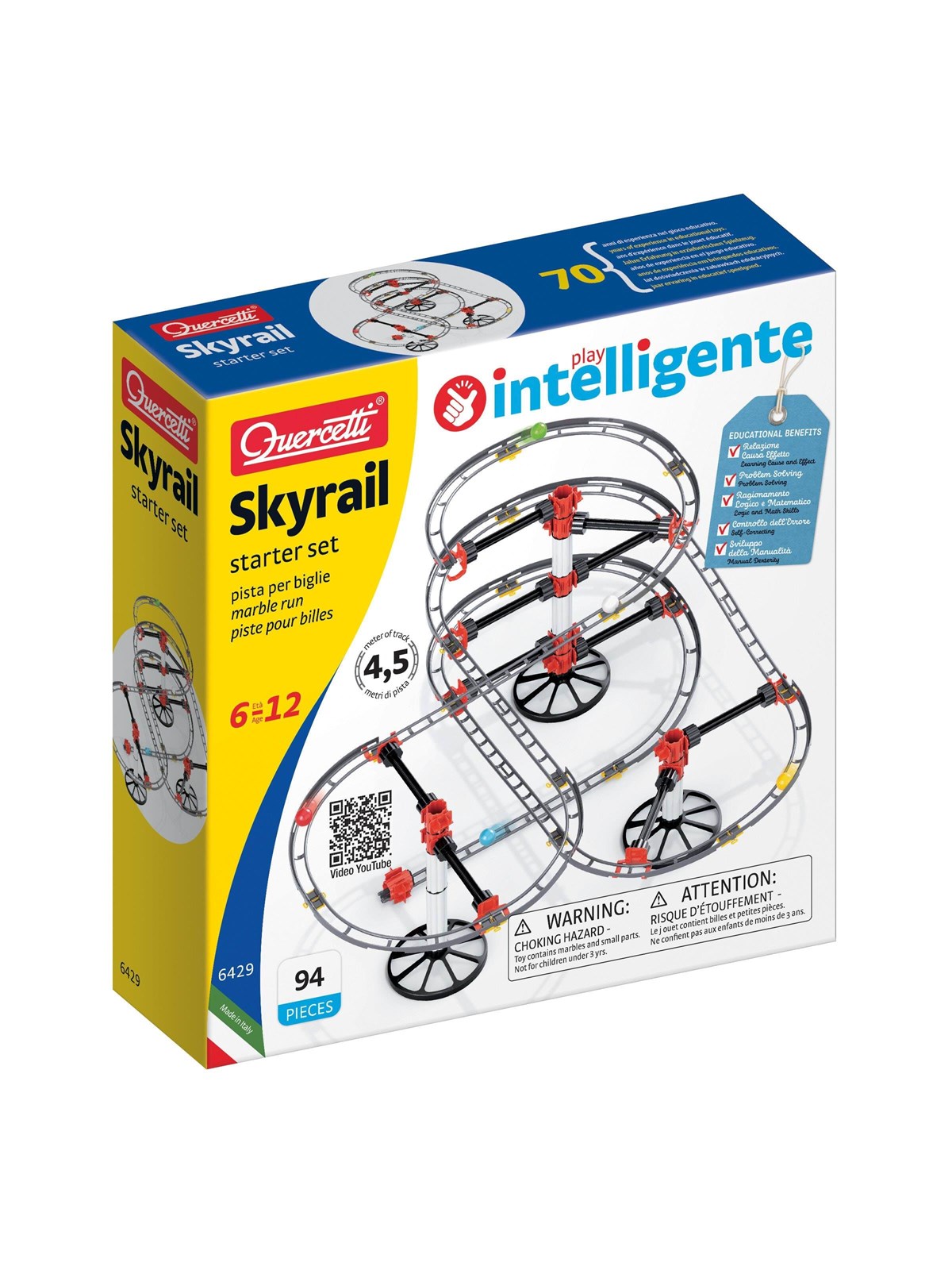 Quercetti Skyrail Starter Set - Baby Spielzeug - Qu-6429