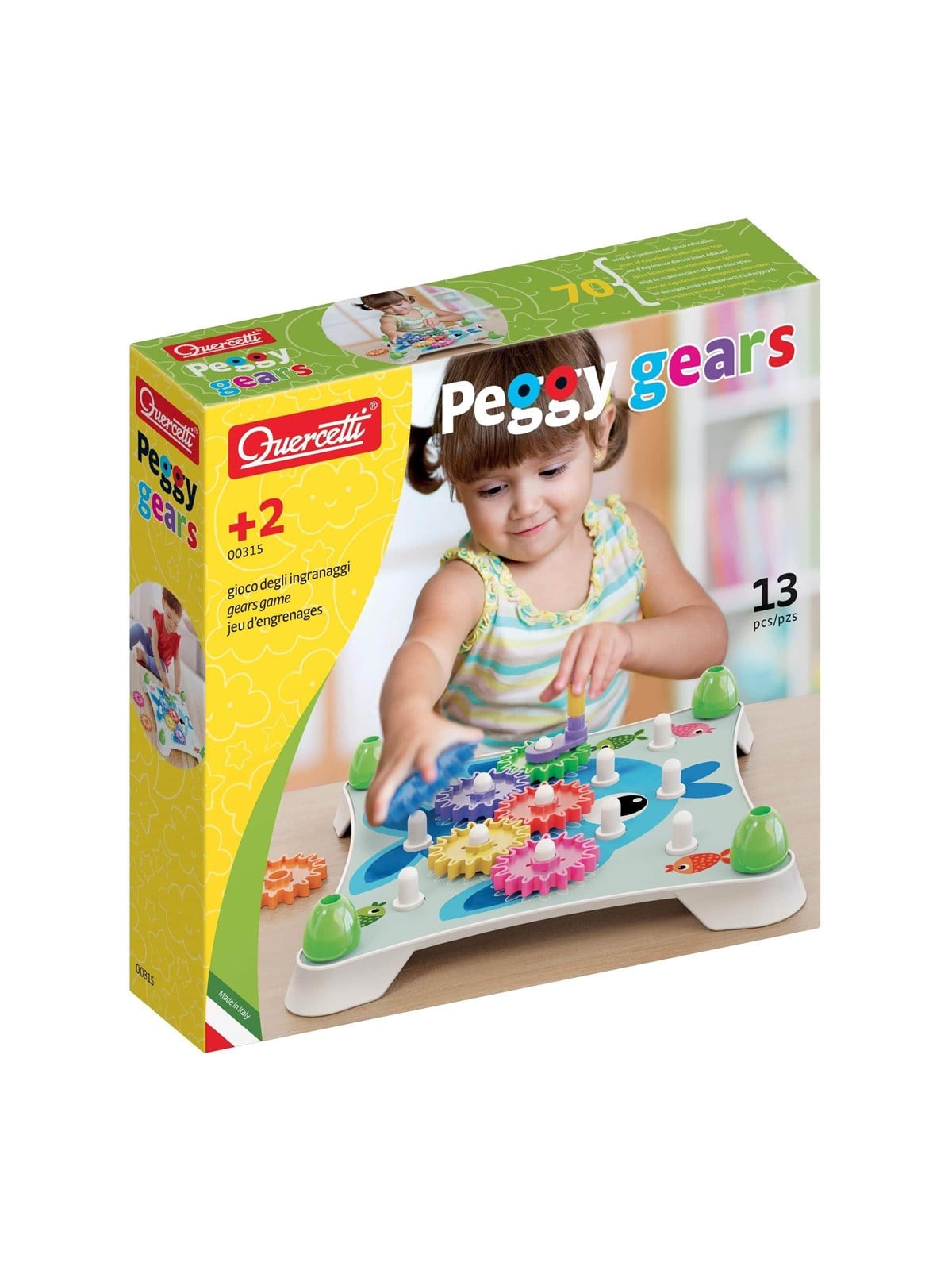 Quercetti Peggy Gears - Baby Spielzeug - Qu-00315