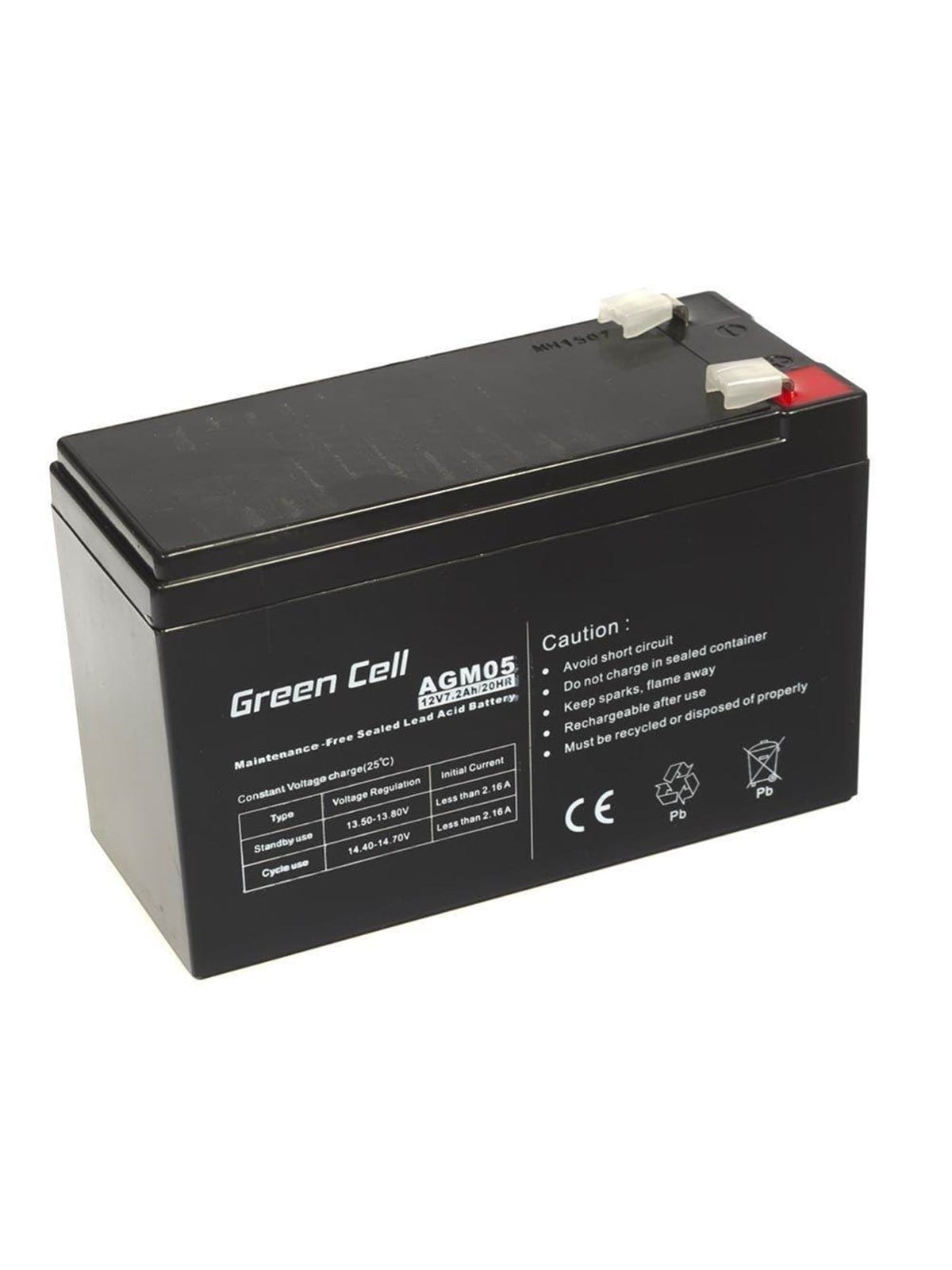 Green Cell Agm05 Agm 12v/7.2ah Gel Deep Cycle - Usvs
