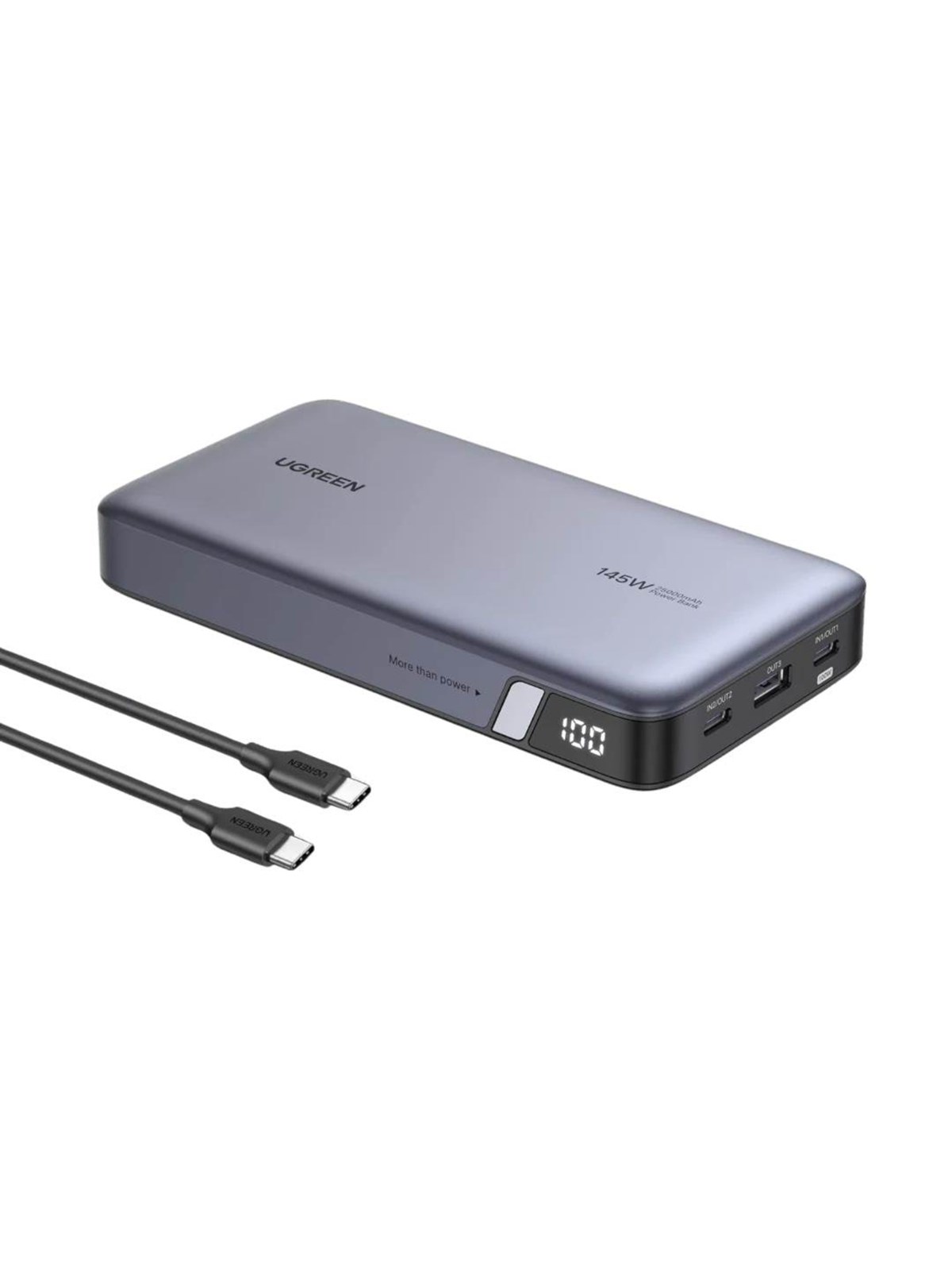 Ugreen 145w Two-way Fast Charging Powerbank (Akku) - Grau - 25000 Mah - Powerbank Akku - 90597a