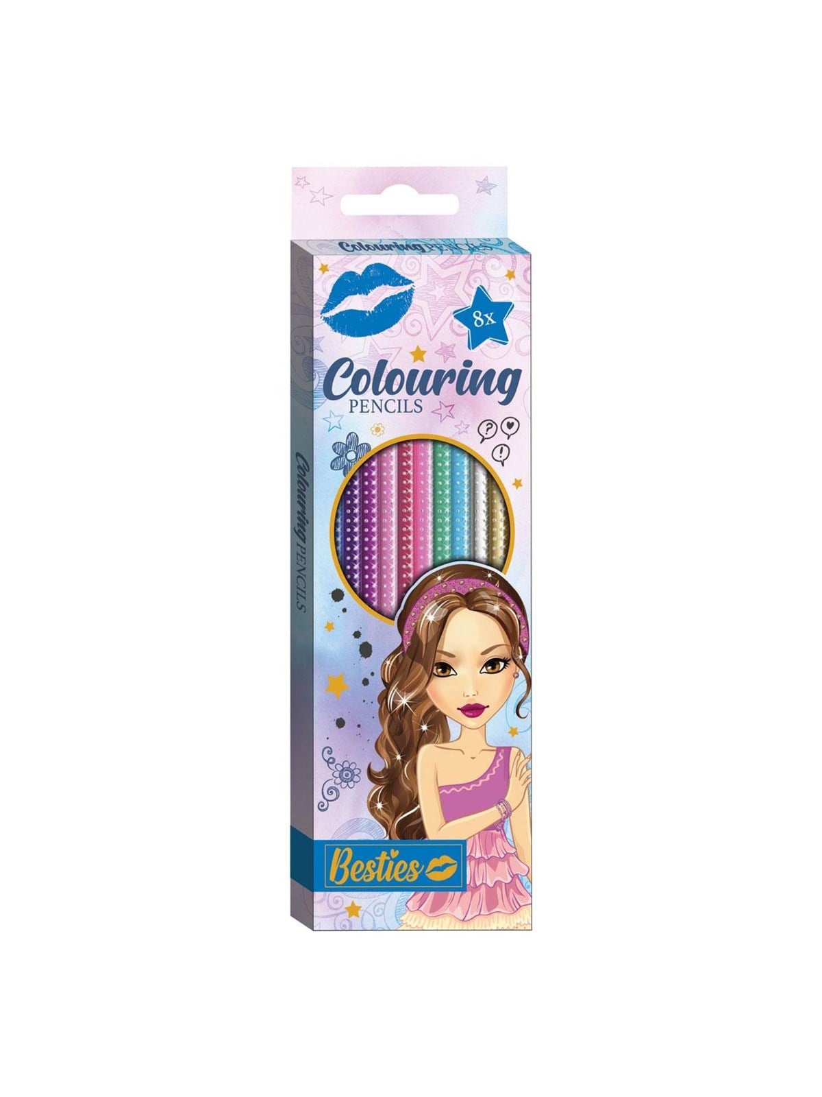 Besties Coloring Pencils 8pcs.