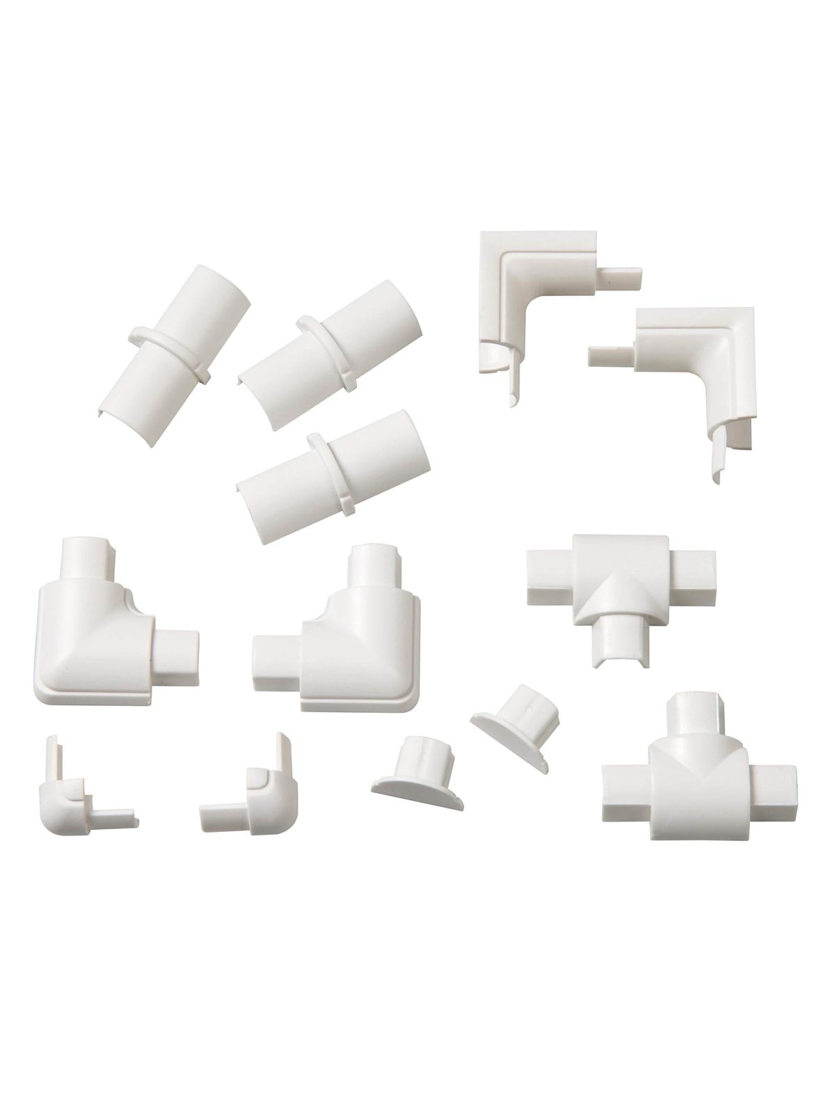 D-line Adapter Kit 16x8mm 13 Pieces White - Kabelkanal Kabelschlauch - Retap1608w