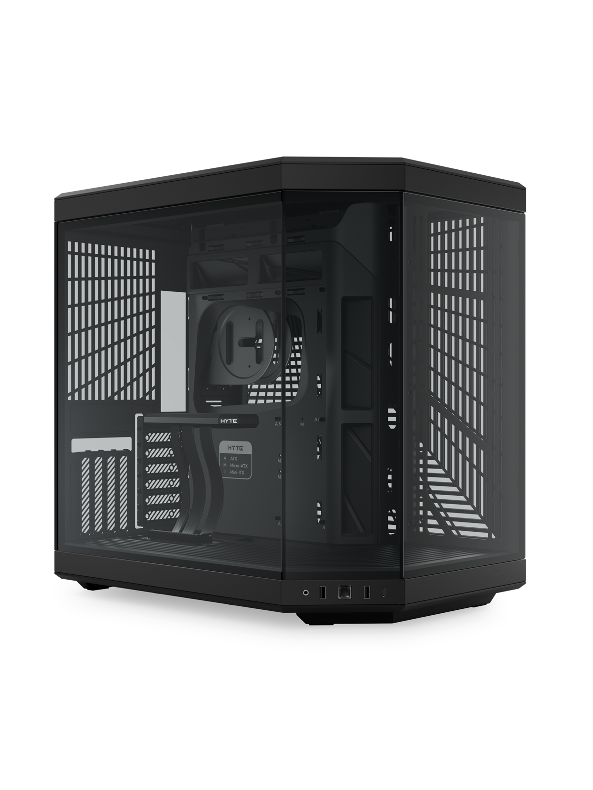Hyte Y70 Black - Gehäuse - Miditower - Schwarz - Gehaeuse - Cs-hyte-y70-b
