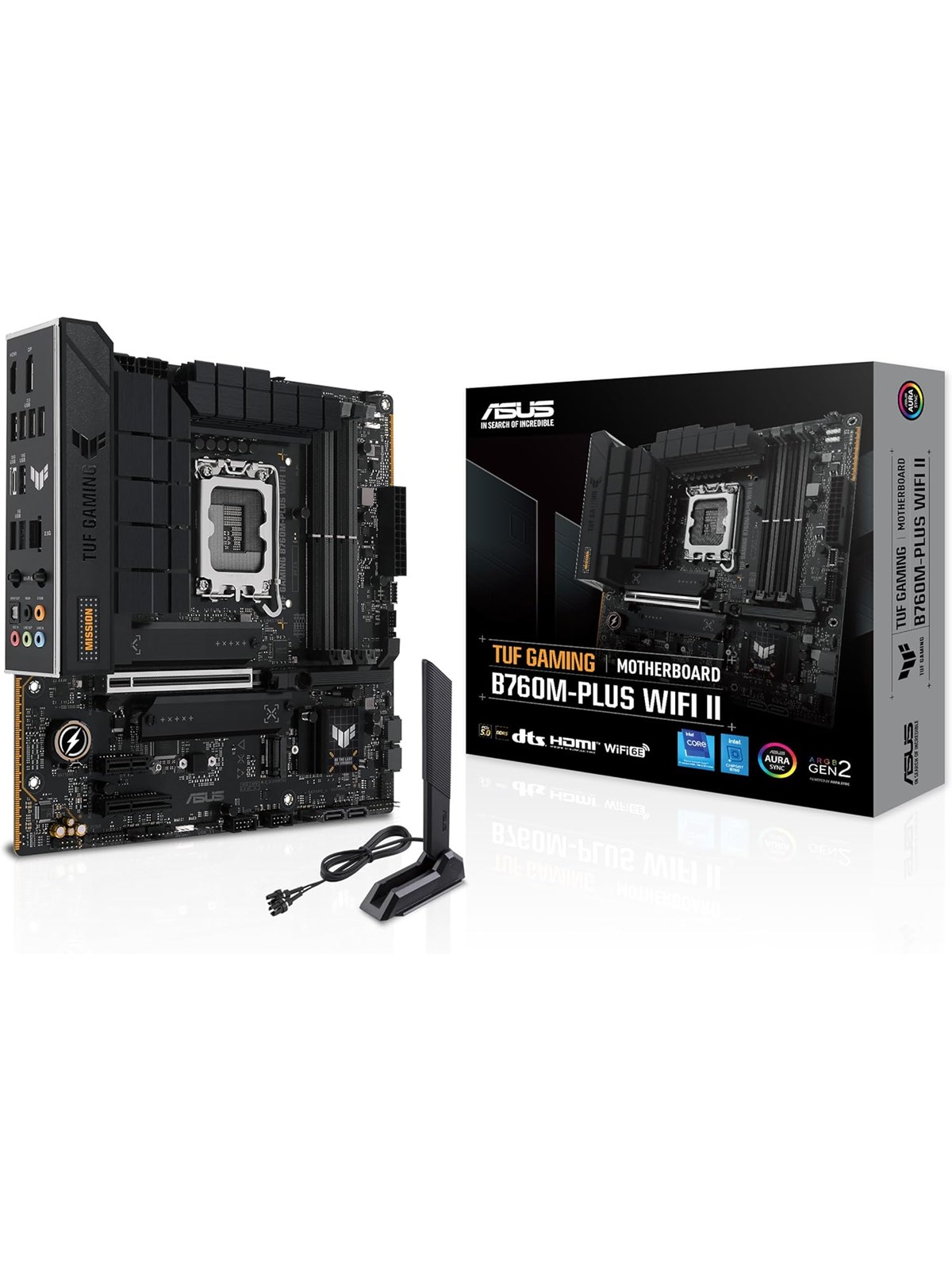 Asus Tuf Gaming B760m-plus Wifi II Mainboard - Intel B760 - Intel Lga1700 Socket - Ddr5 Ram - Micro-atx - 90mb1he0-m0eay0