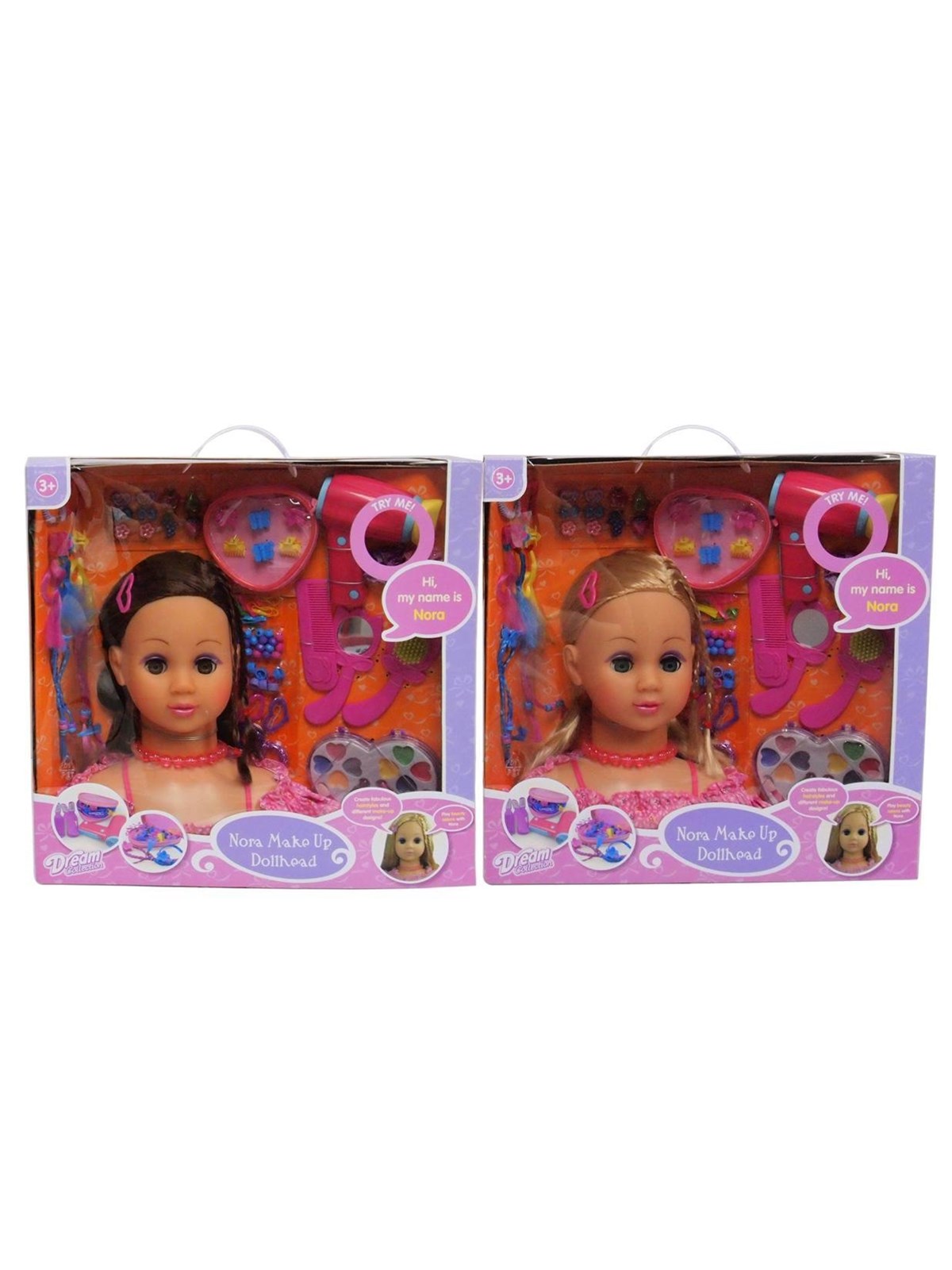 Nora Make-up Dollhead - Assorted - Kreativ Spiele - 804012