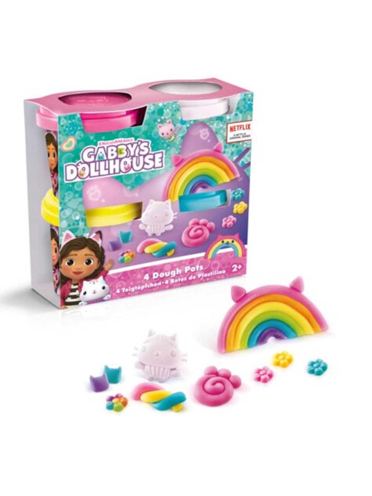 Gabby's Dollhouse Knete 4-pack - Bausets - 111001