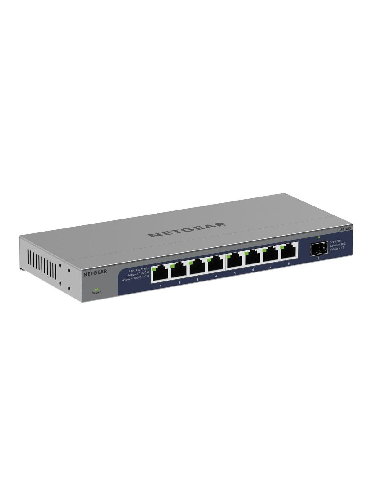 Netgear Gs108x 8-port Gigabit Ethernet Unmanaged Switch 1x 10g Sfp+ Port - Switches - Gs108x-100eus