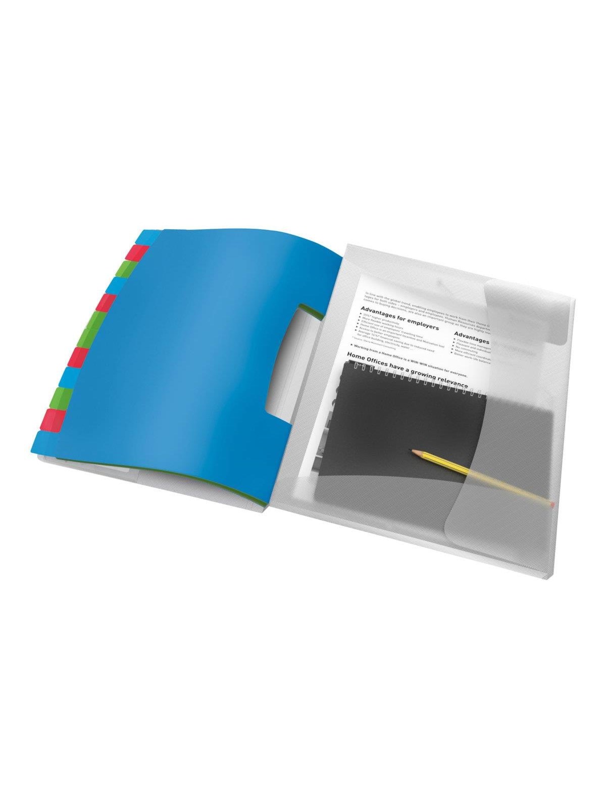 Esselte Vivida - Classification Folder - 12 Parts - Tabbed - White Translucent - Archivierung Und Aufbewahrung - 624030