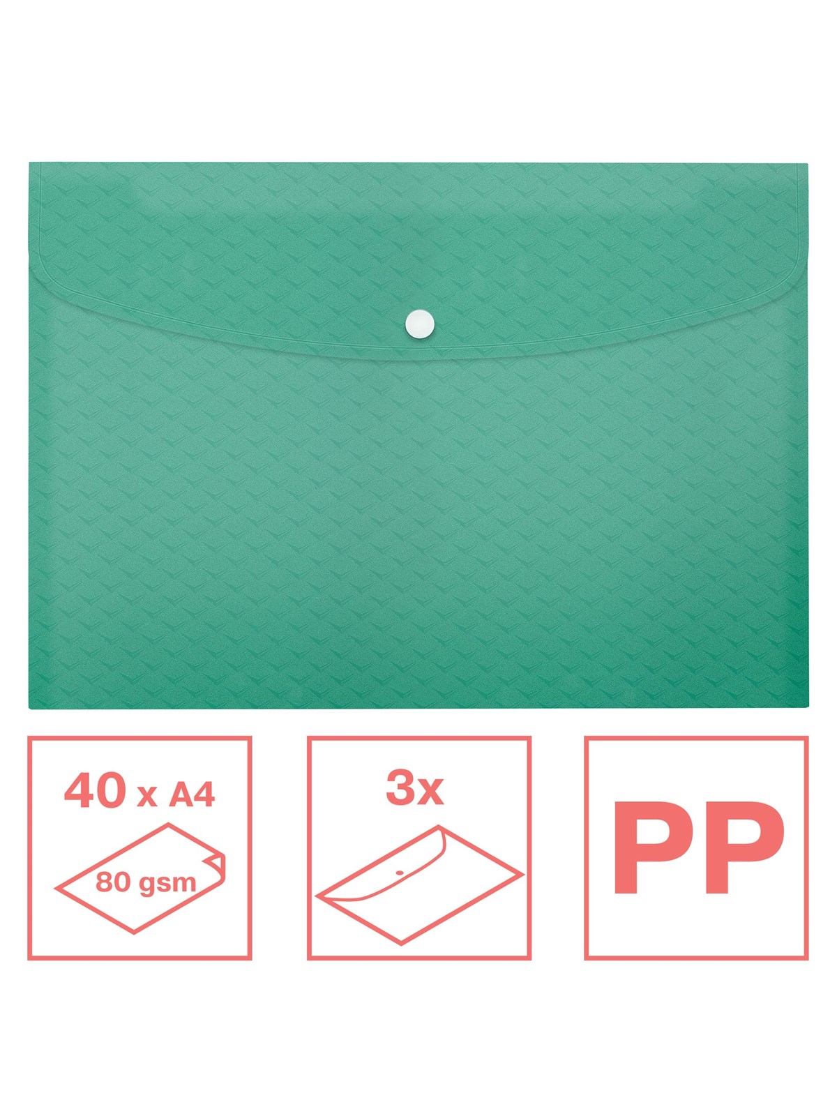 Esselte Colour'breeze A4 Sammelmappe PP, 3 Stück Grün - Archivierung Und Aufbewahrung - 628488