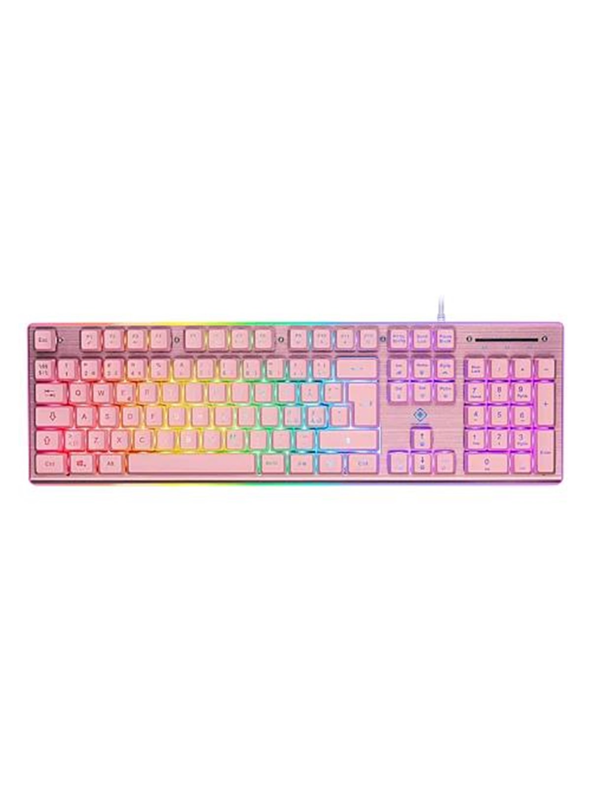 Deltaco Gaming Full Size - Gaming Tastaturen - Nordisch - Pink - Gam-021-rgb-p